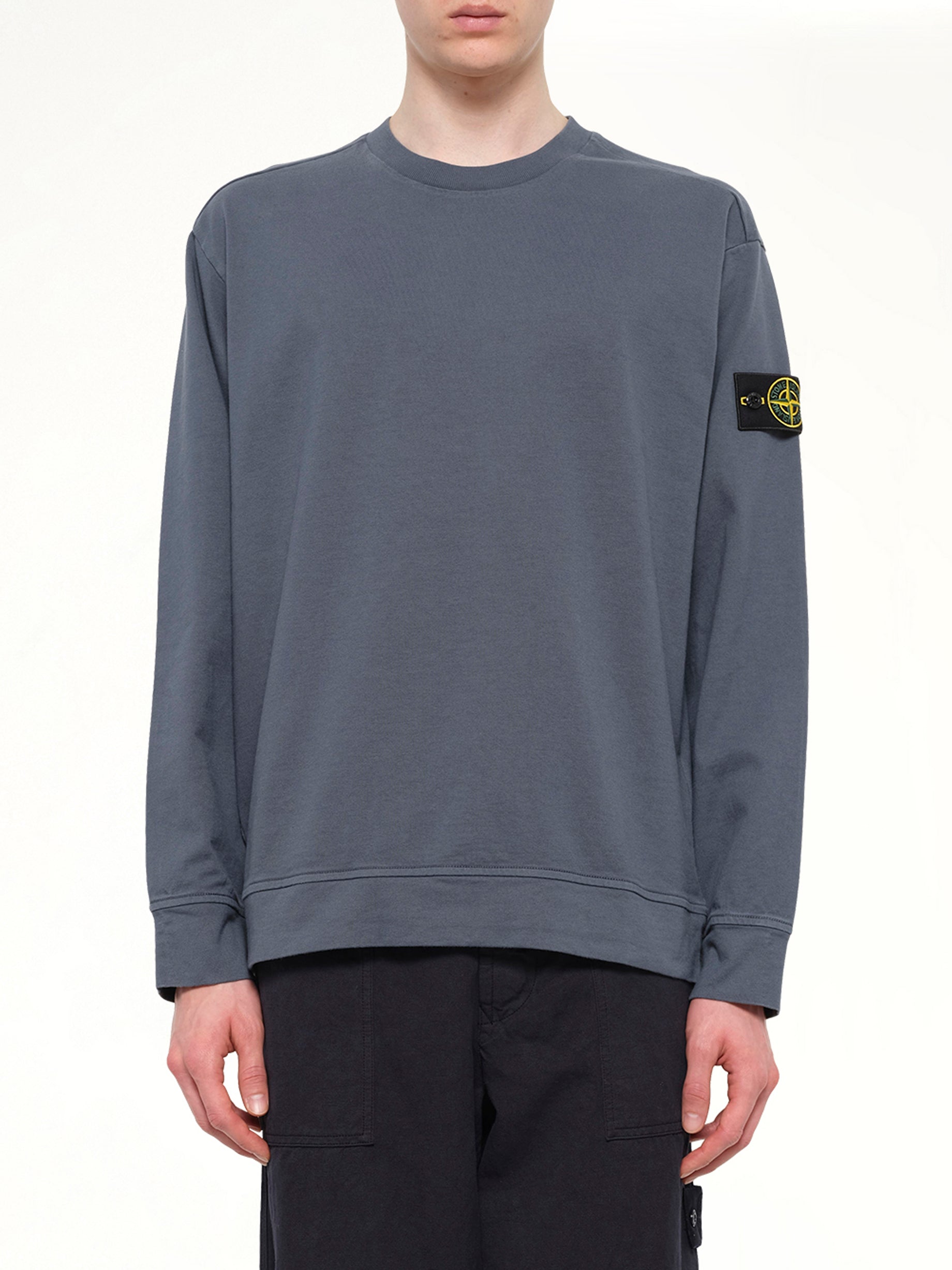 6100057 Cotton Sweatshirt in Slate Blue