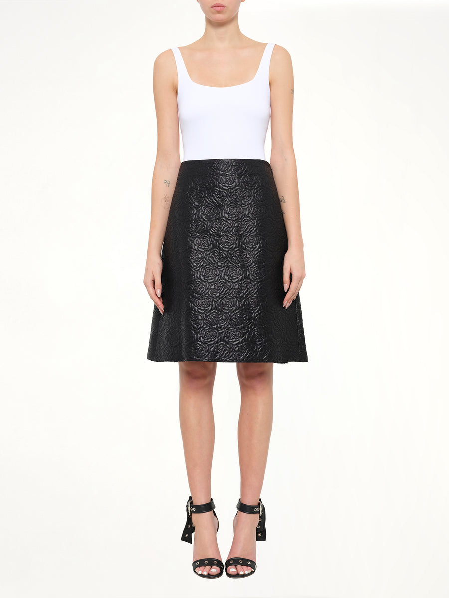 Alexander McQueen Roses Skirt in Black