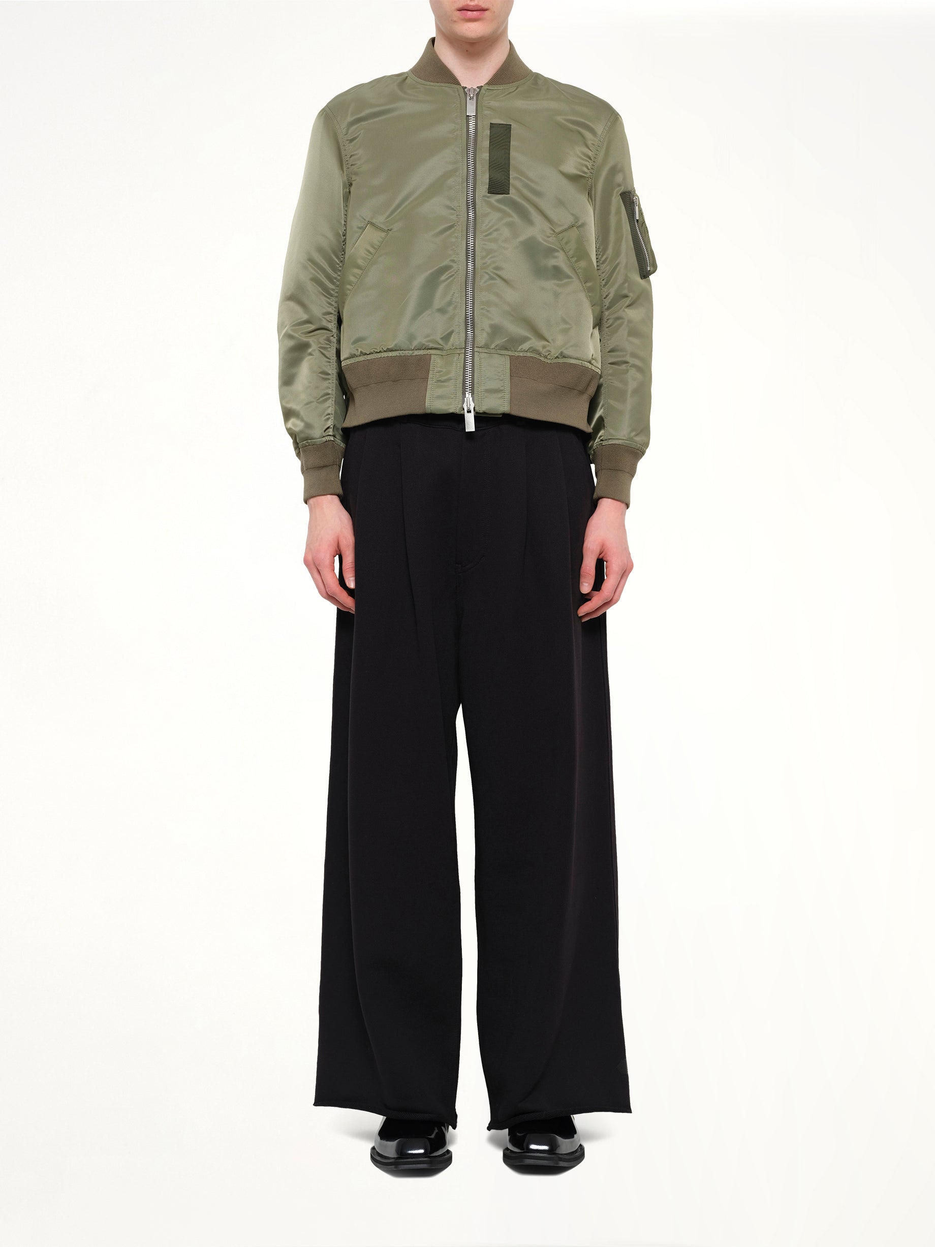 Classic Nylon Twill Blouson in Khaki