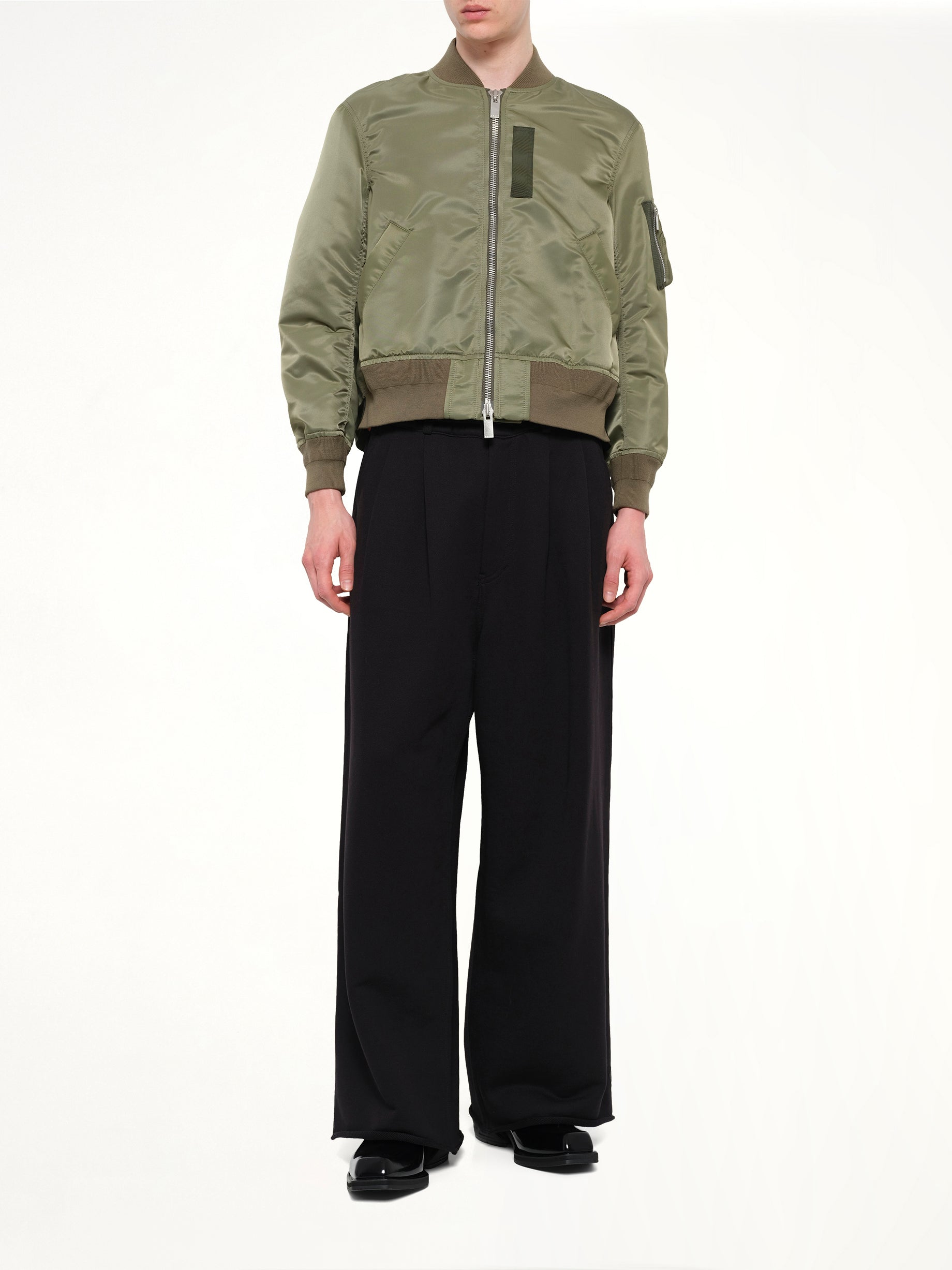 Classic Nylon Twill Blouson in Khaki