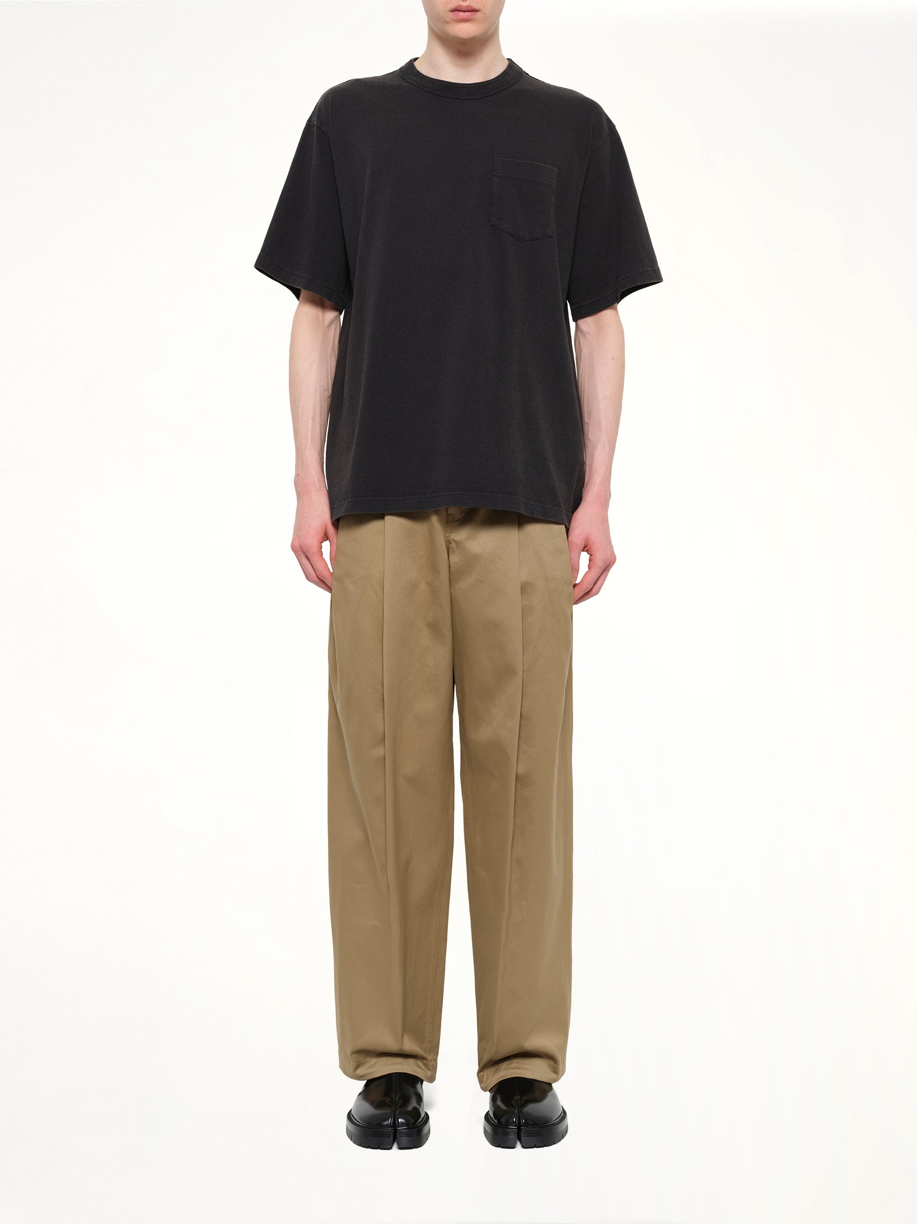 Cotton Jersey T-Shirt in Black