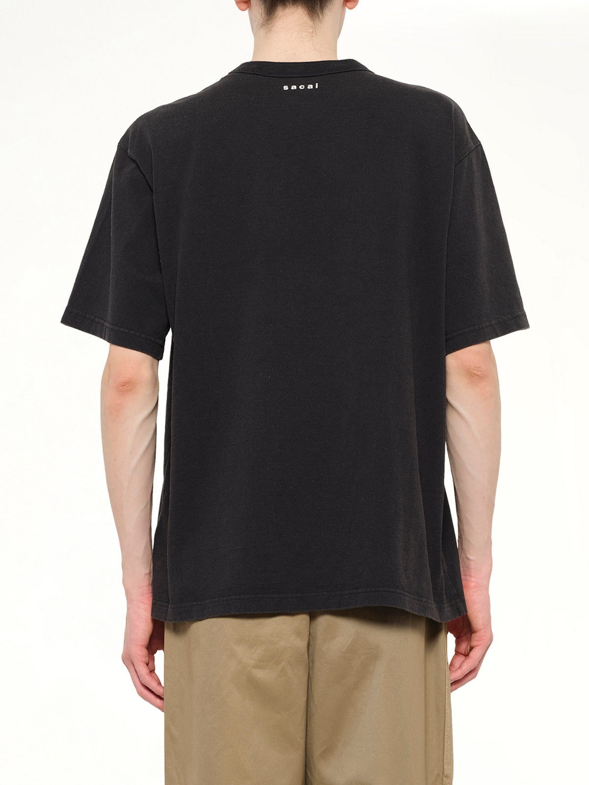 Cotton Jersey T-Shirt in Black