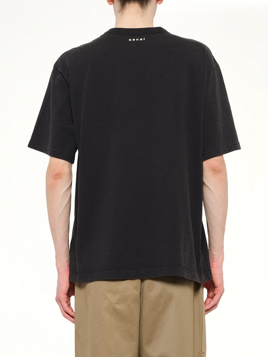 Cotton Jersey T-Shirt in Black