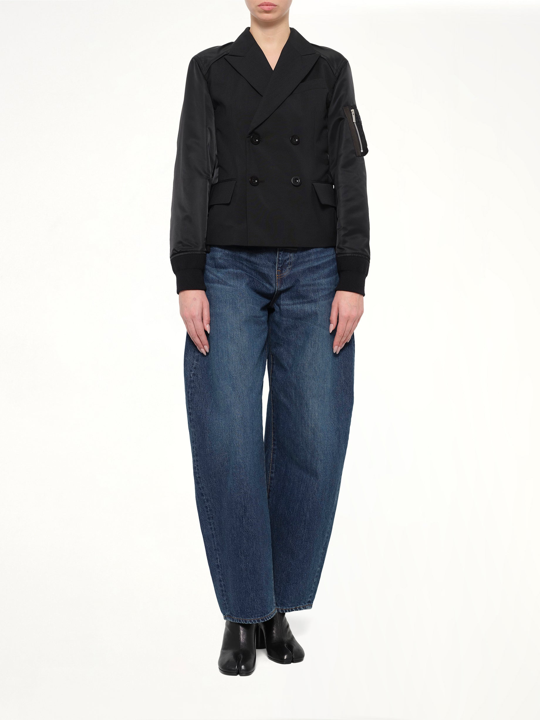 Suiting x Nylon Twill Jacket in Black