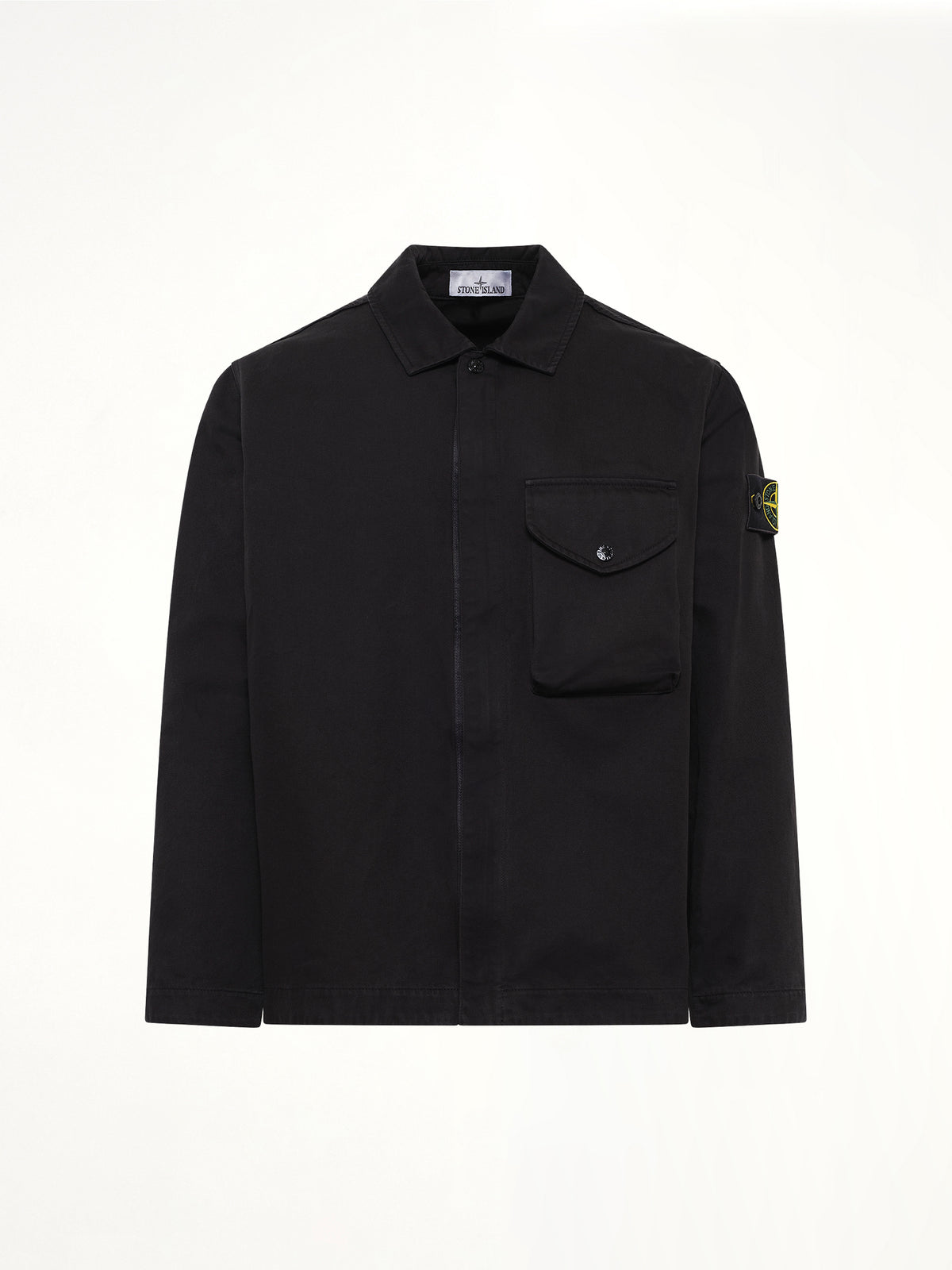 1200001 Dense Cotton Twill Shirt in Black