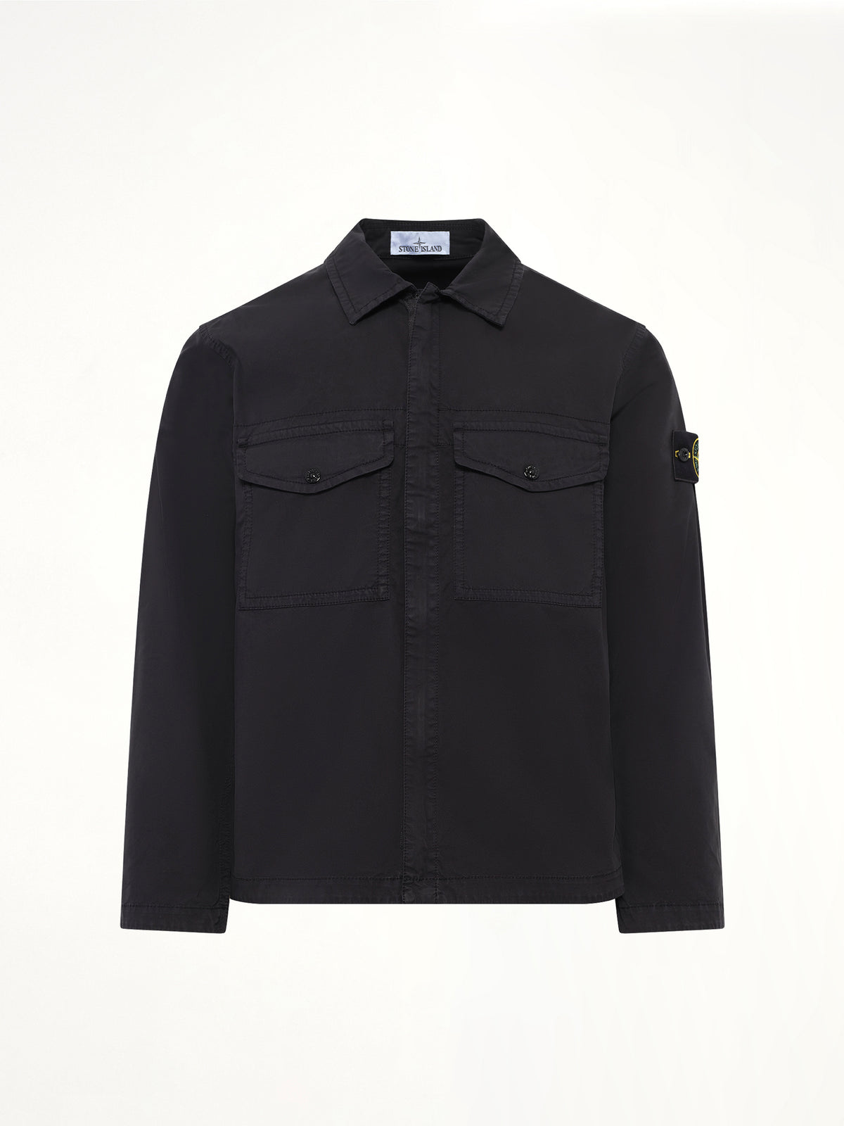 1200003 Stretch Organic Cotton Shirt in Black