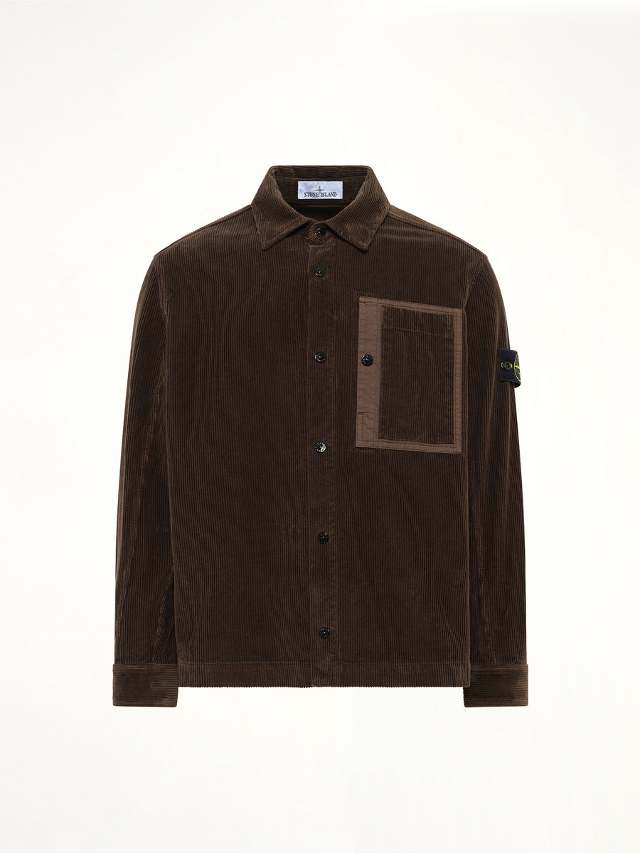1200016 Corduroy Shirt in Coal Grey
