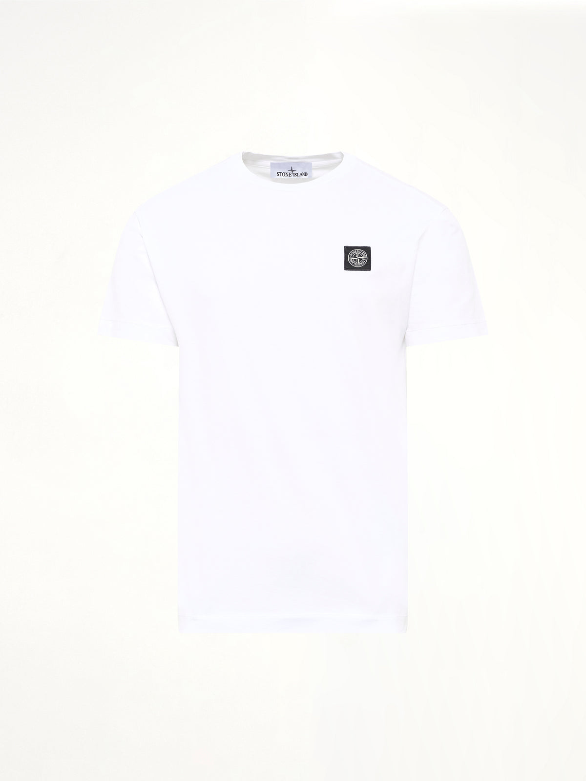 2100027 Cotton Compass Patch T-Shirt in White