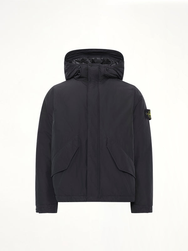 4100010 Nylon Short Parka in Black