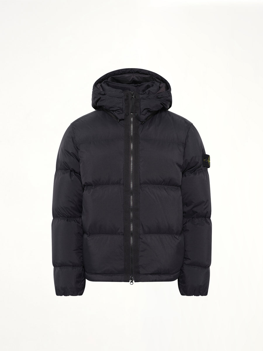 4100013 Matt Ripstop Cordura Puffer Jacket in Black