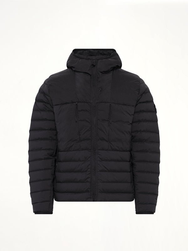 4100107 Seamless Tunnel Nylon Down Jacket in Black