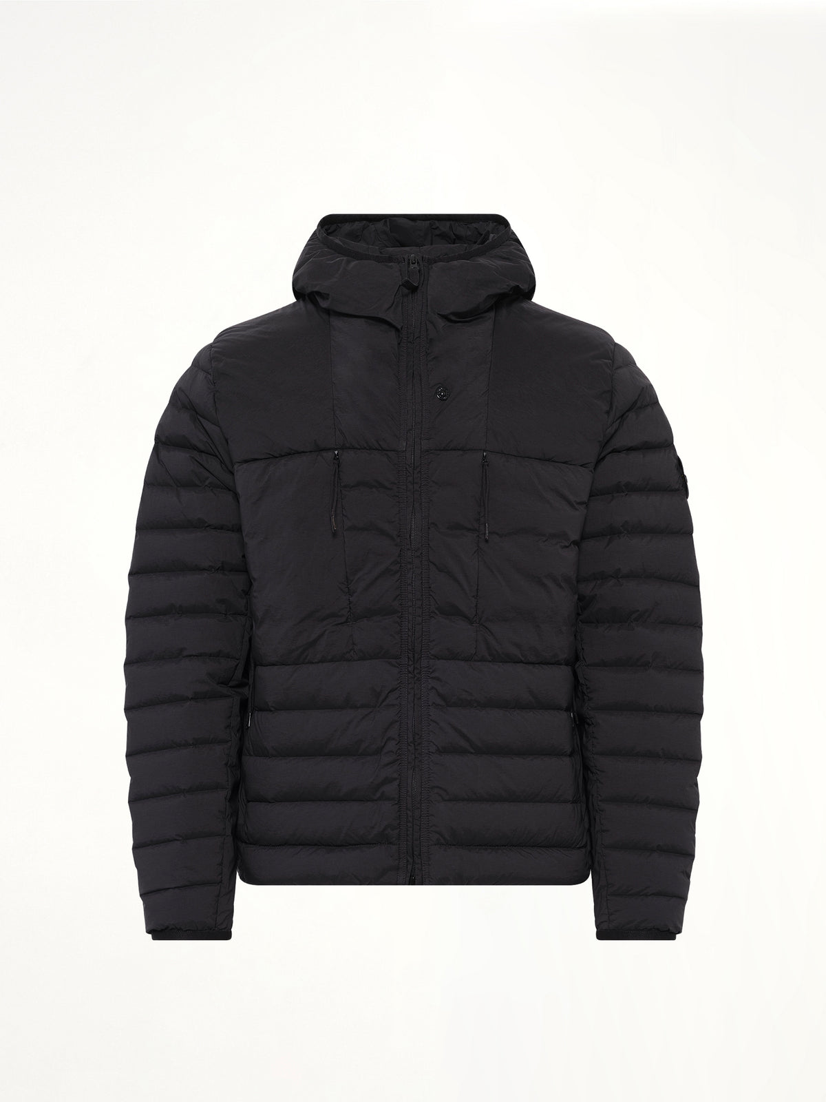 4100107 Seamless Tunnel Nylon Down Jacket in Black