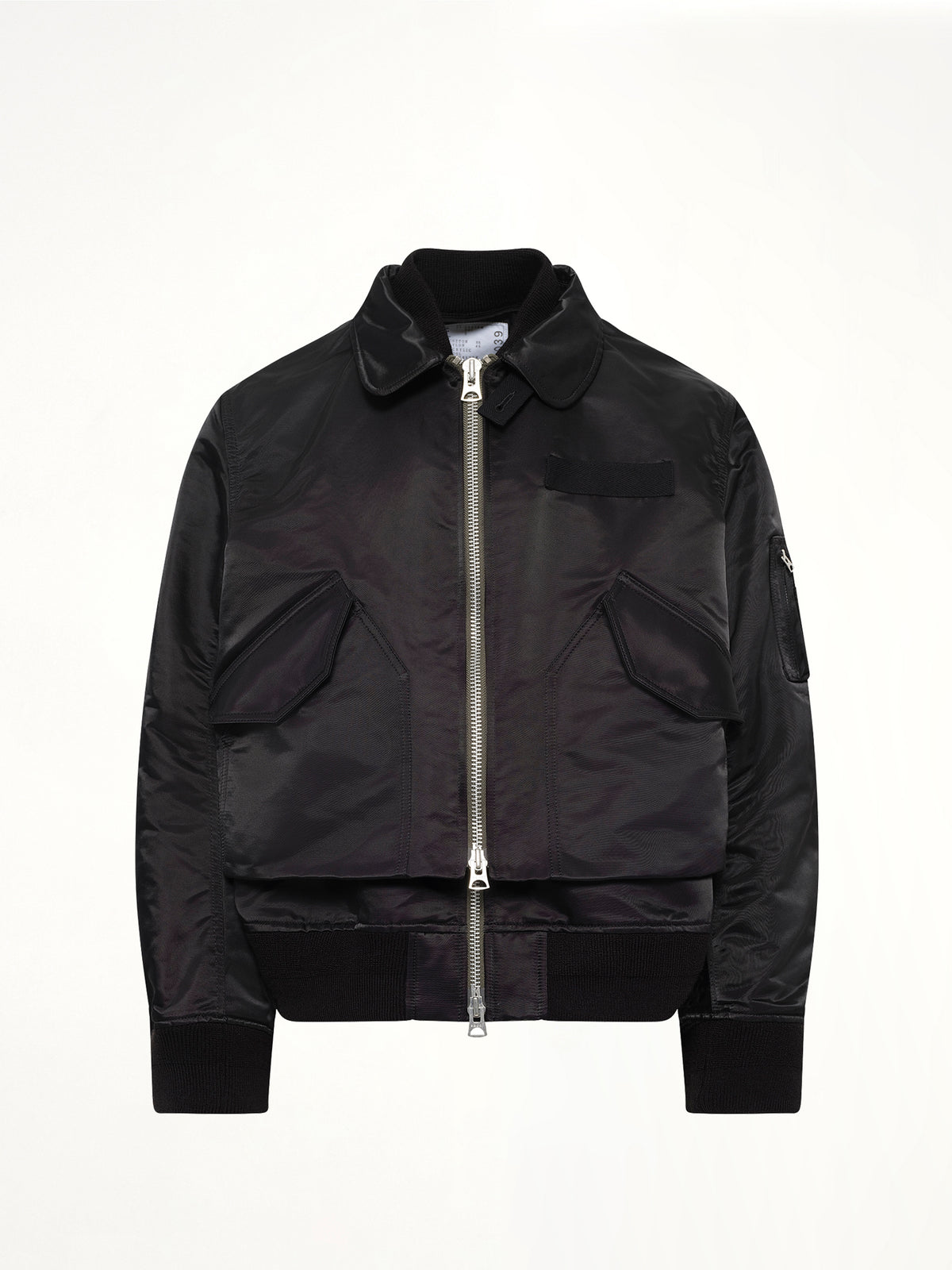 Cotton Nylon Twill Blouson in Black