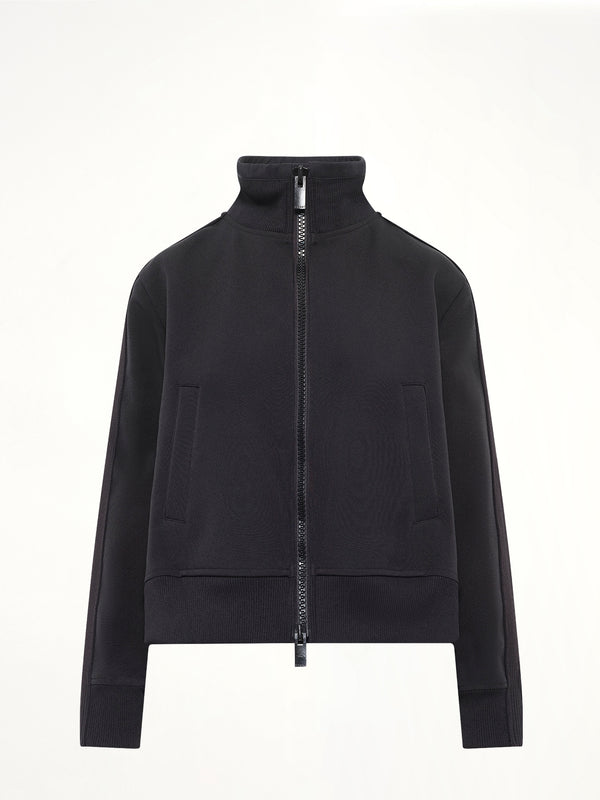 Matelasse Twill Blouson in Black