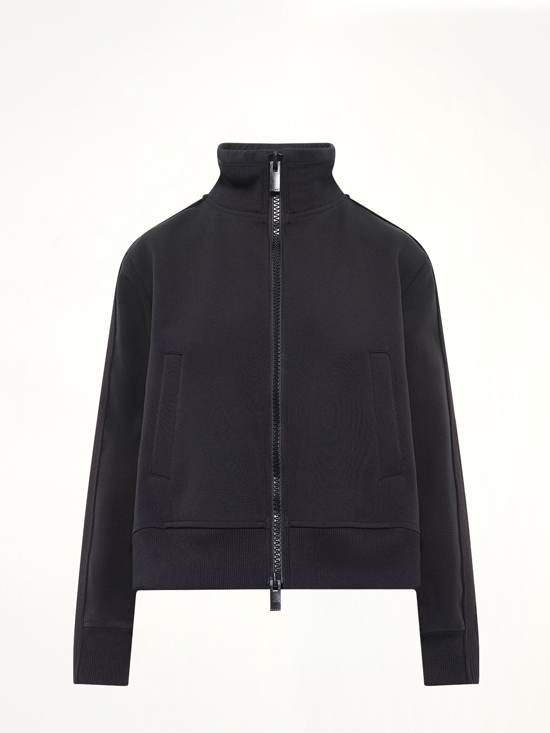 Matelasse Twill Blouson in Black