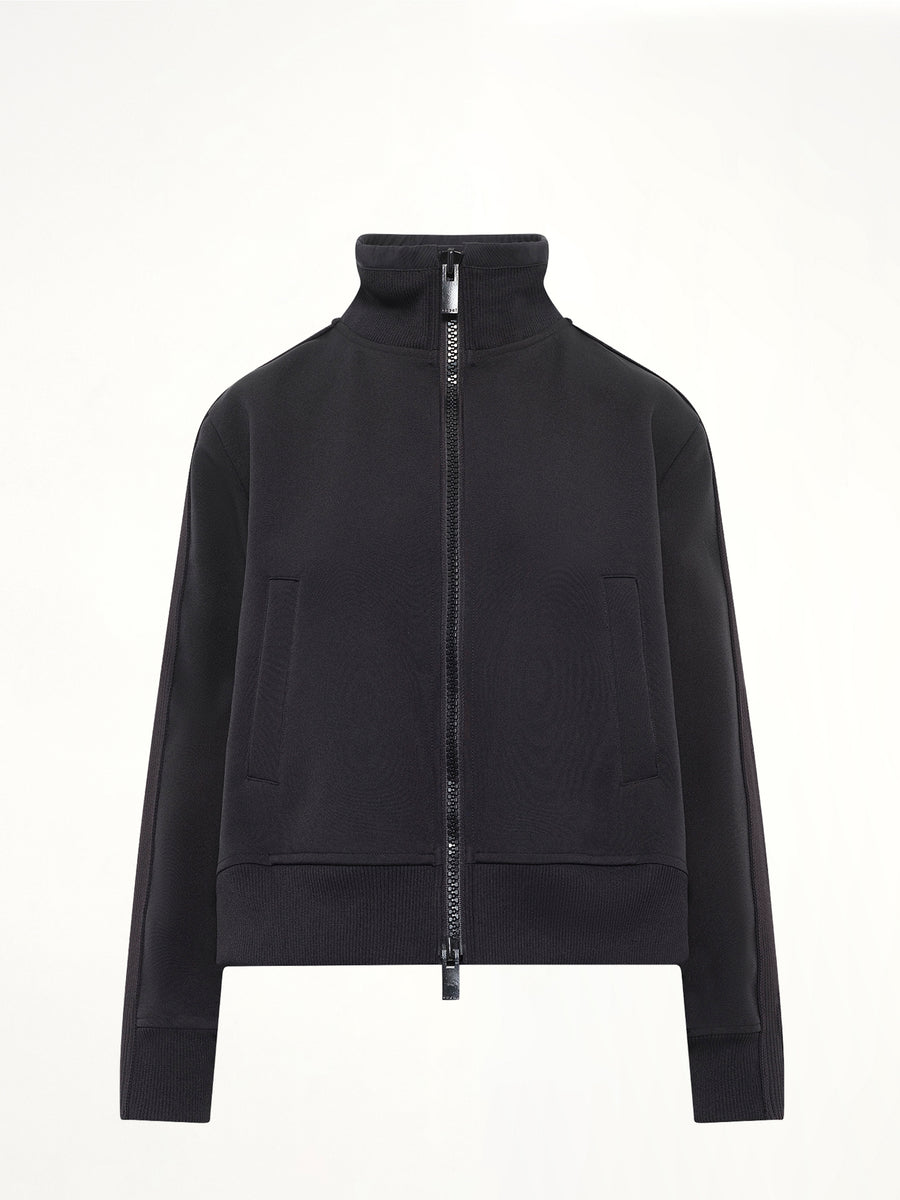 Matelasse Twill Blouson in Black