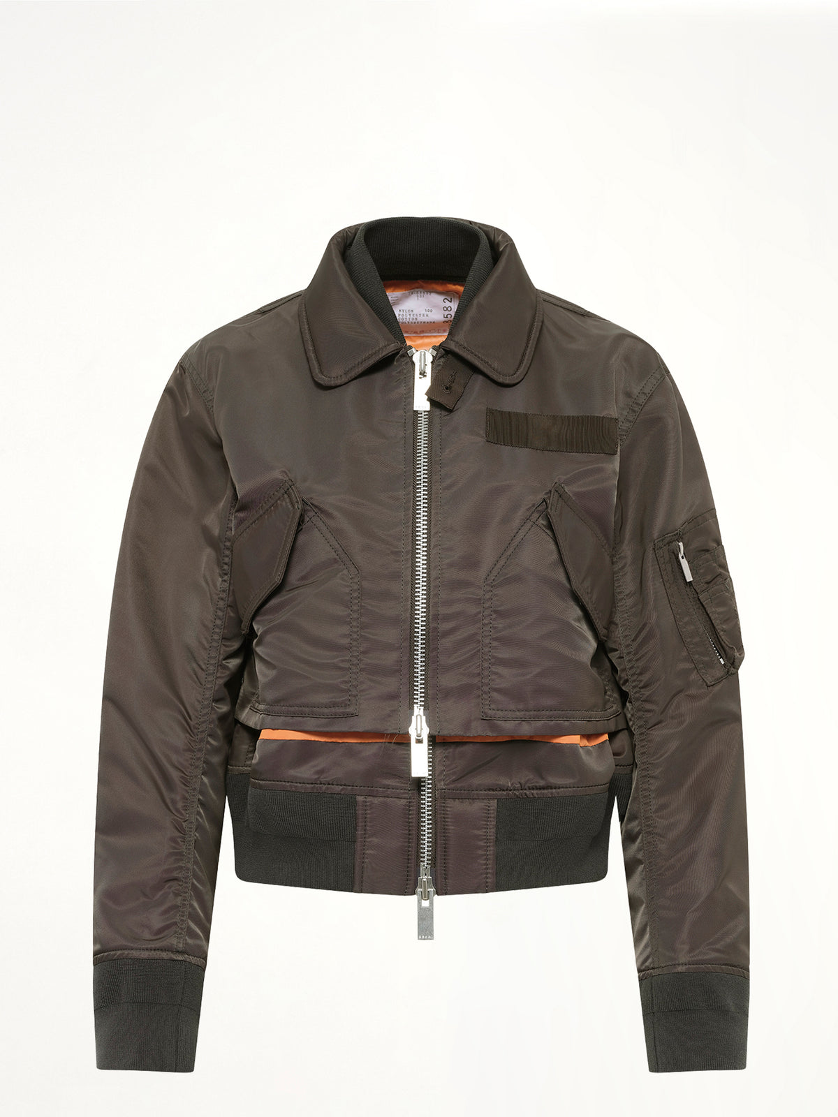 Nylon Twill Blouson in Dark Khaki