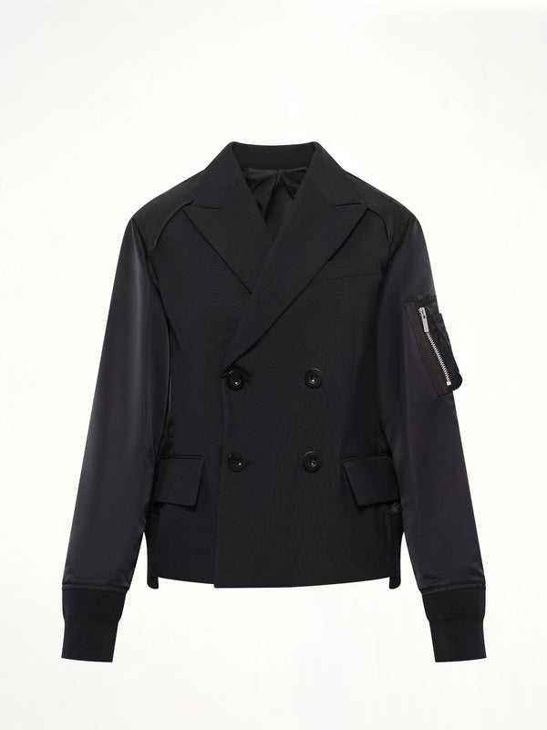Suiting x Nylon Twill Jacket in Black