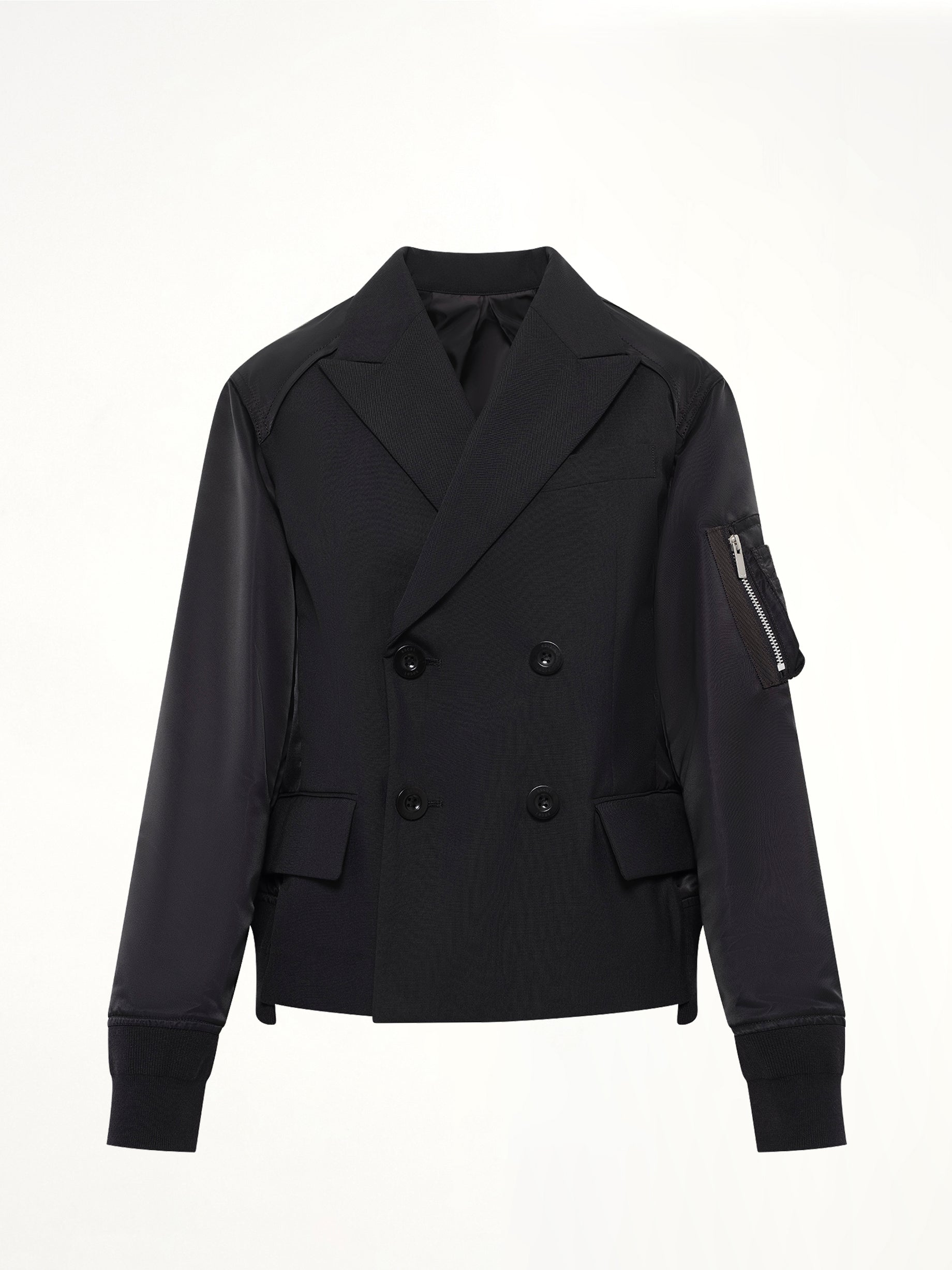 Suiting x Nylon Twill Jacket in Black