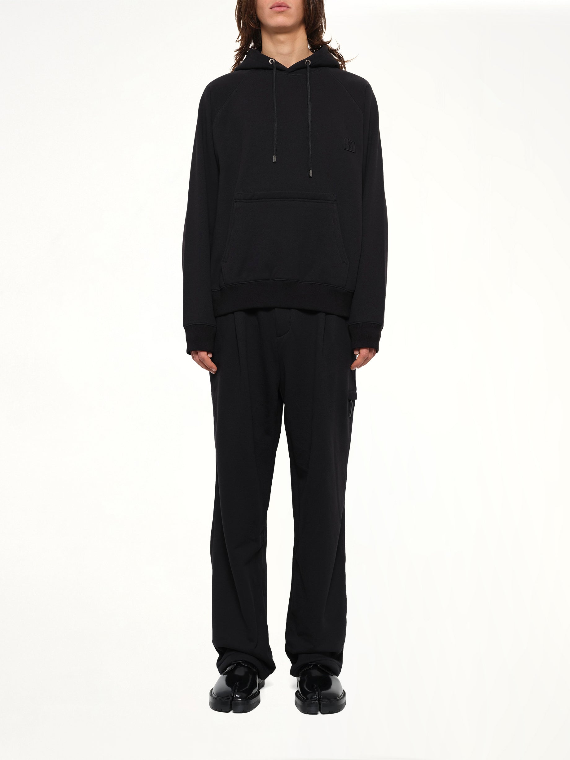 Back Print Hoodie in Black