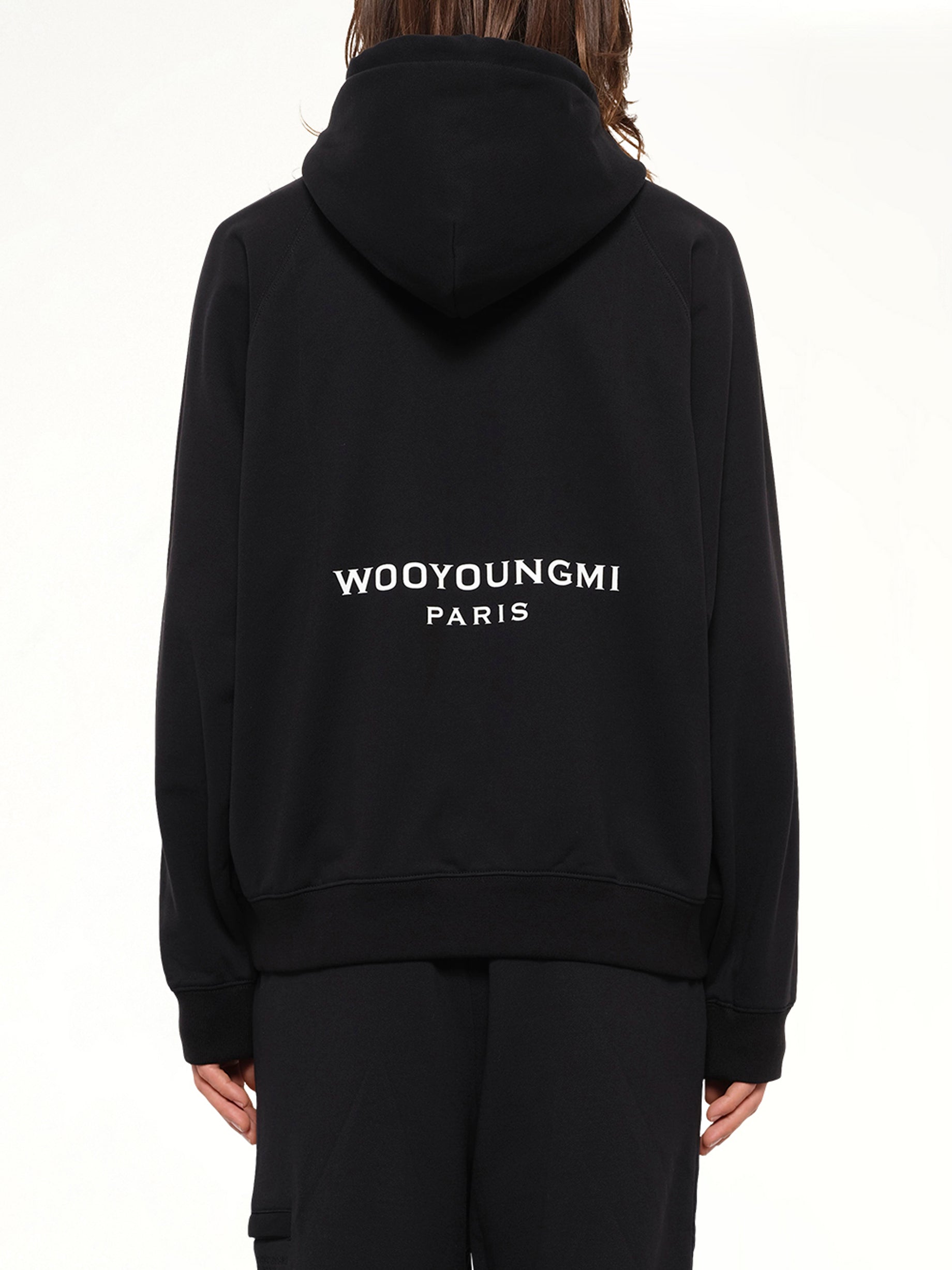 Back Print Hoodie in Black