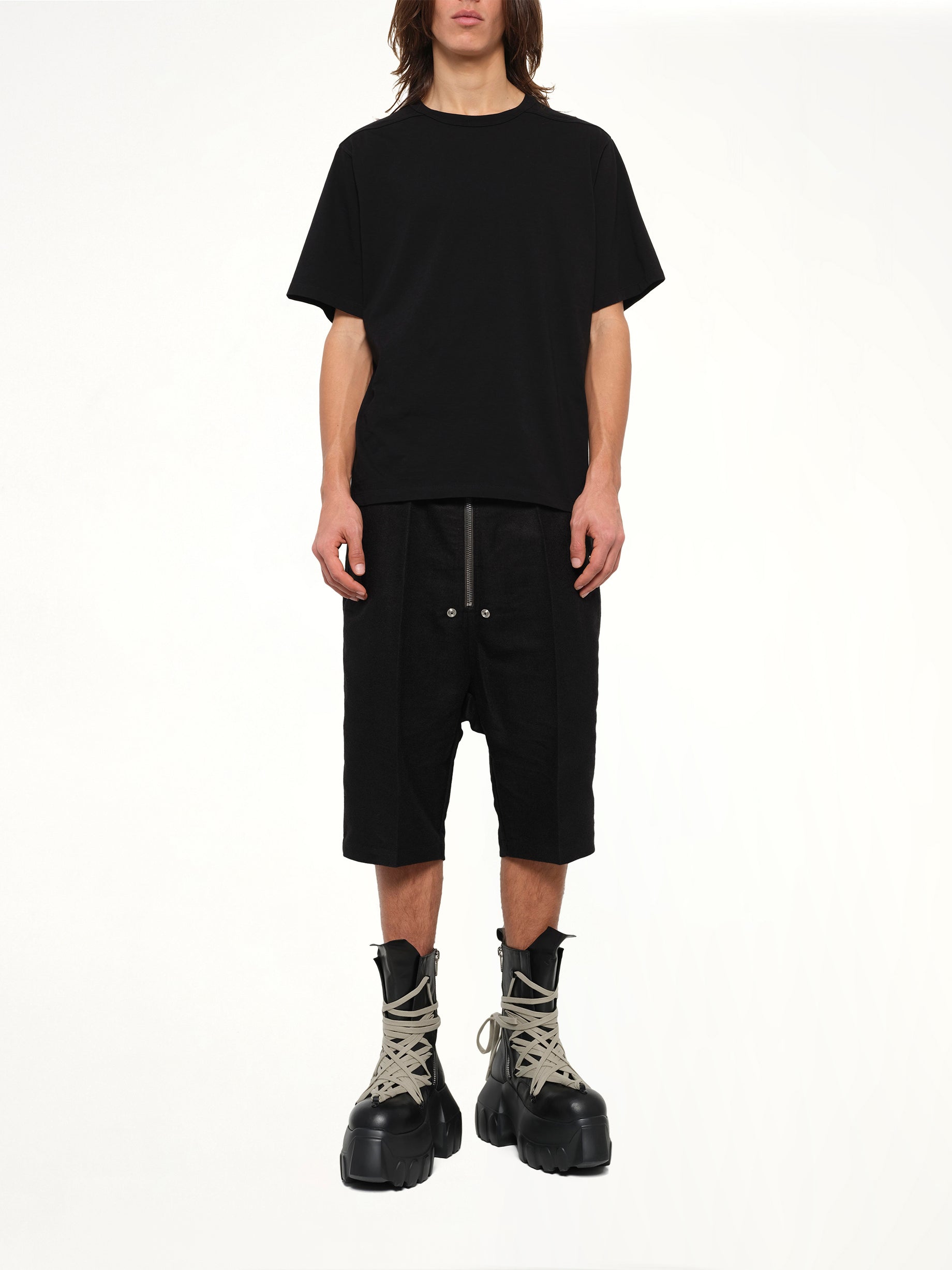 Cotton Jersey Brad T-Shirt in Black