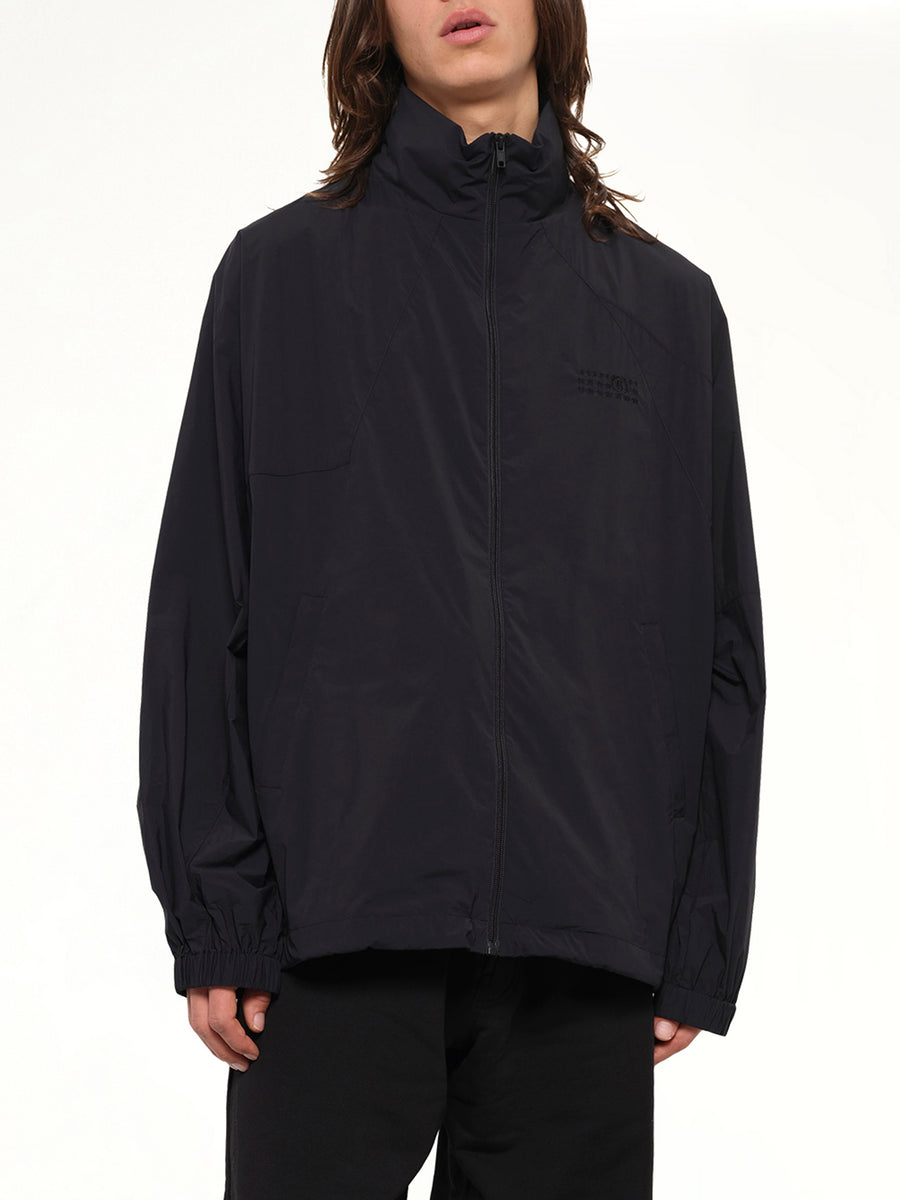 Crispy Thin Nylon Jacket in Black