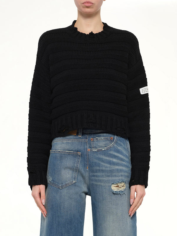 Gauge 3 Link Knit in Black