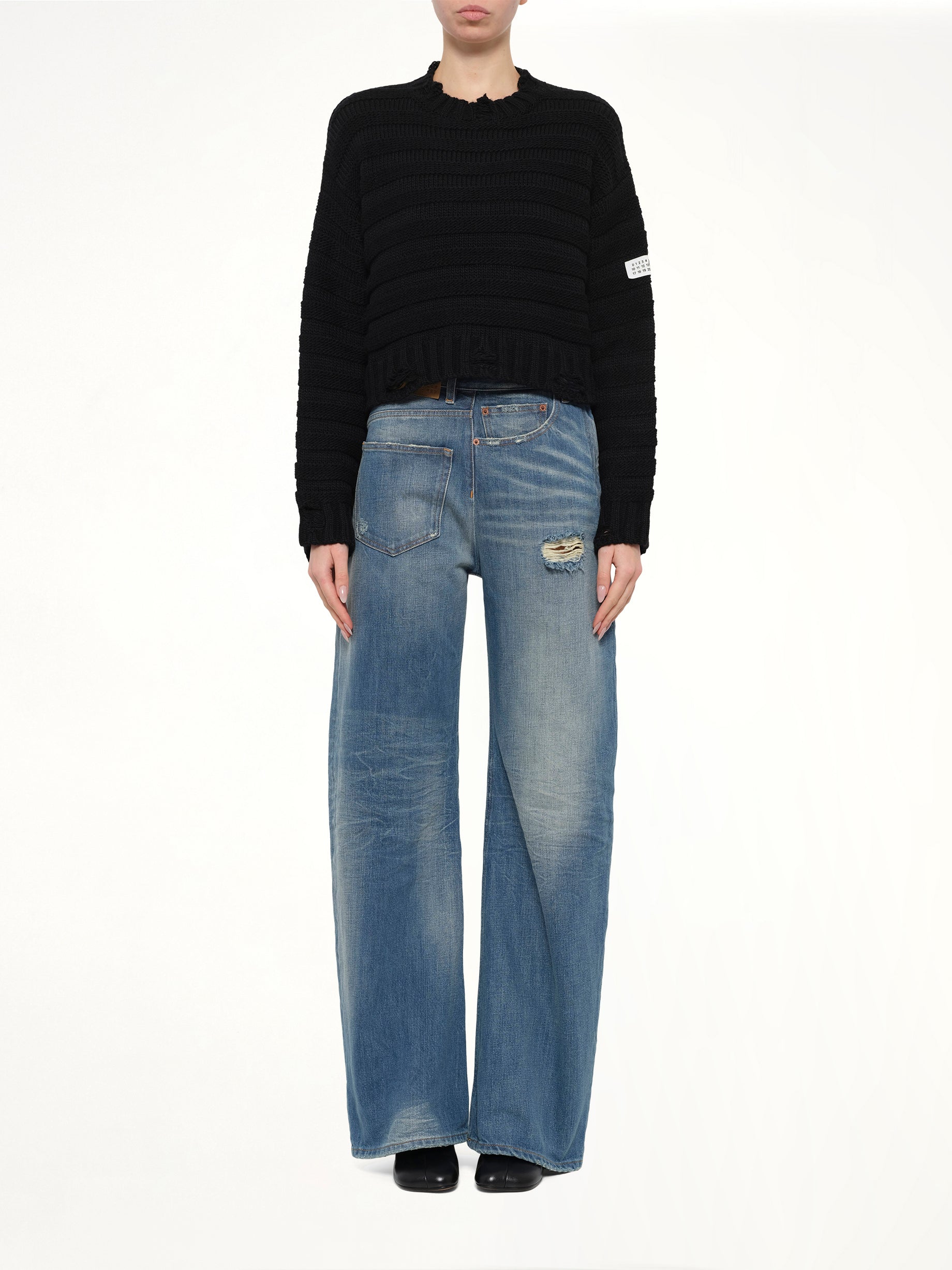 Gauge 3 Link Knit in Black