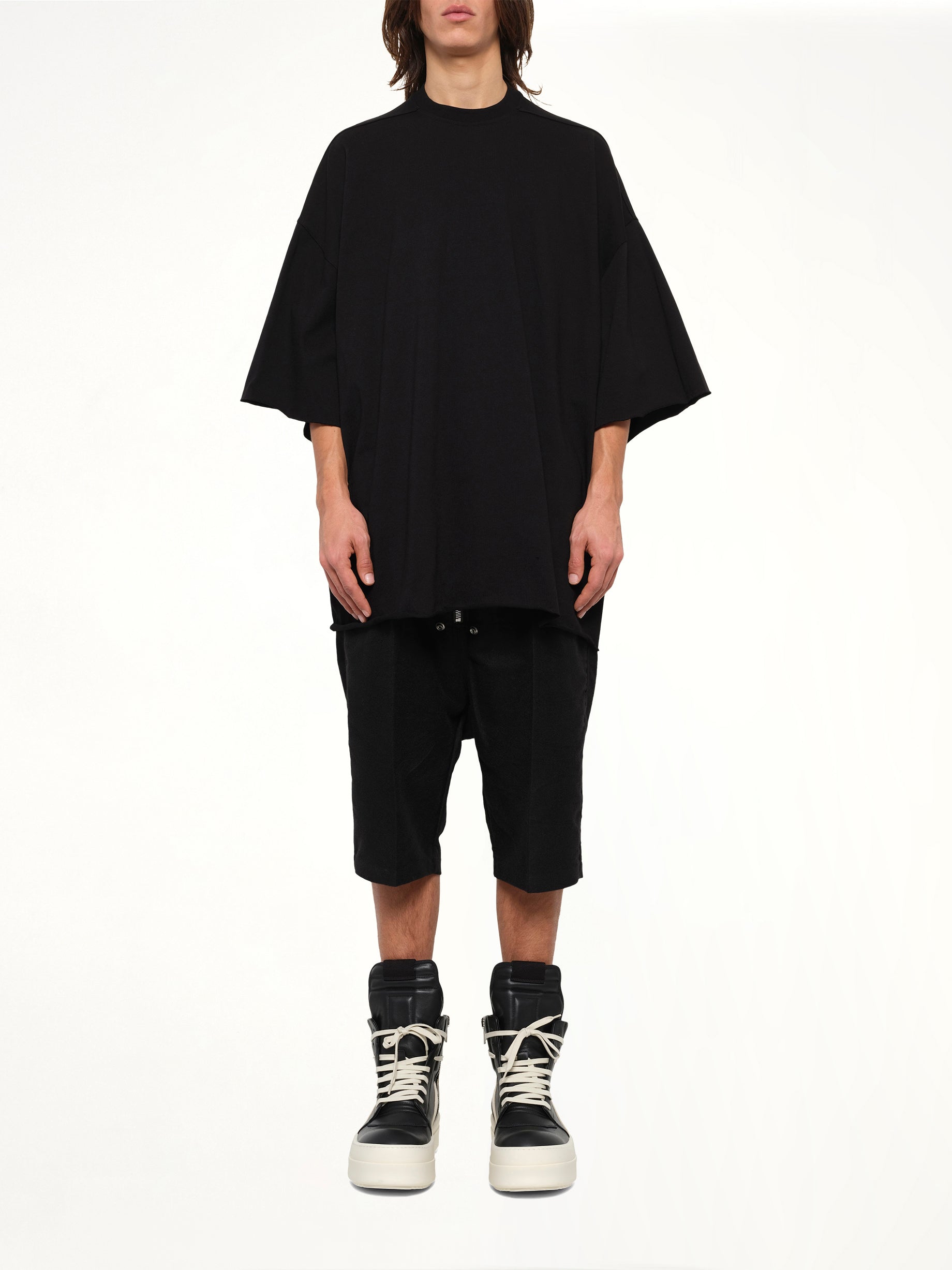 Heavy Jersey Tommy T-Shirt in Black