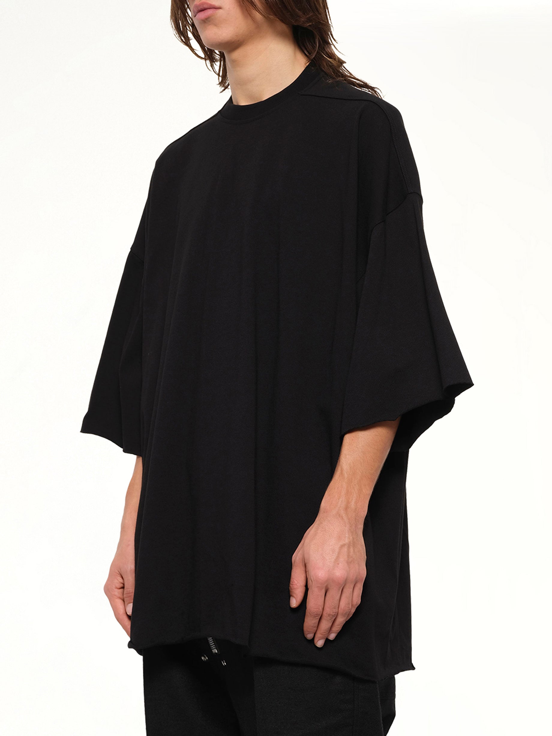 Heavy Jersey Tommy T-Shirt in Black