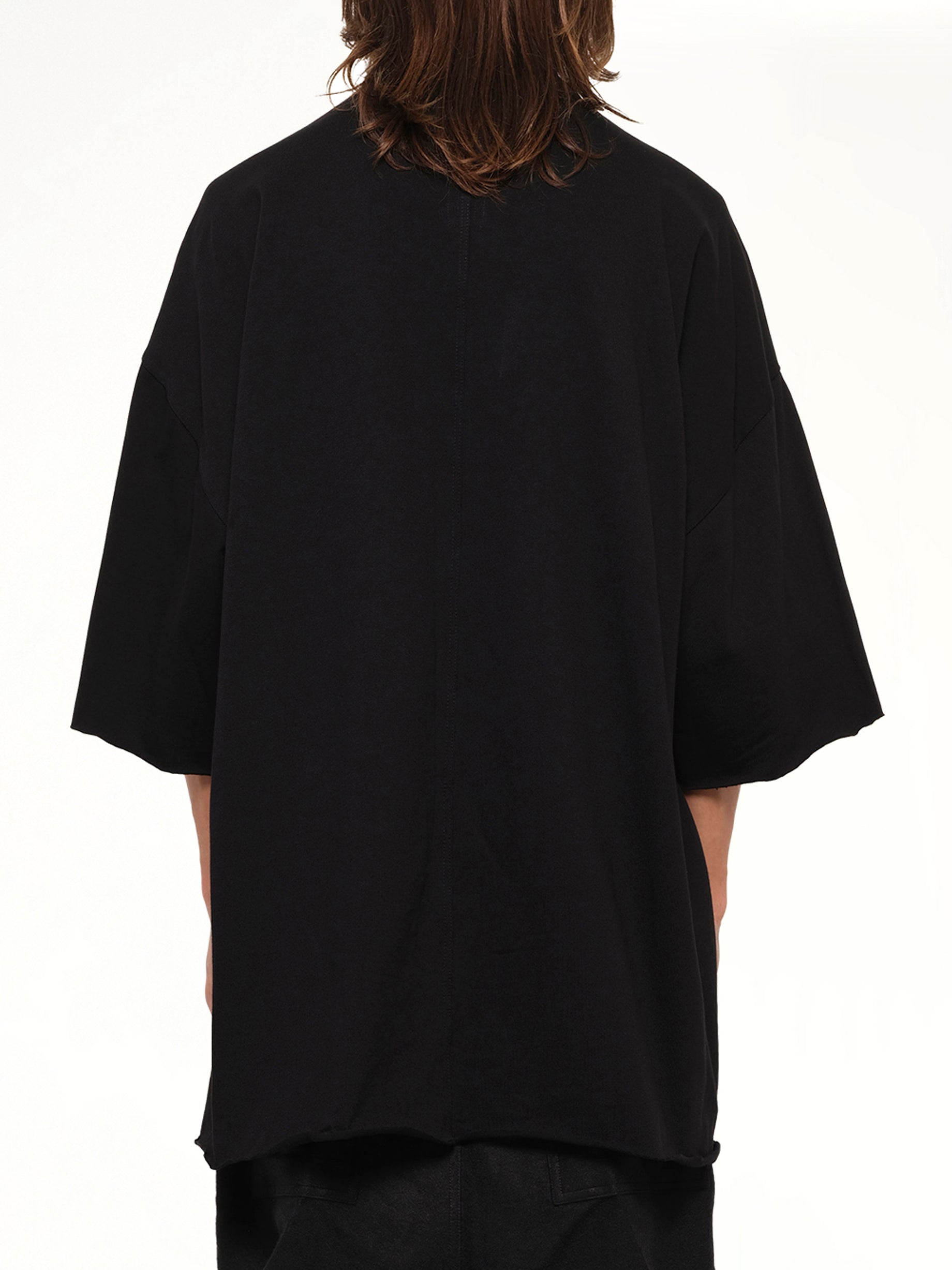 Heavy Jersey Tommy T-Shirt in Black