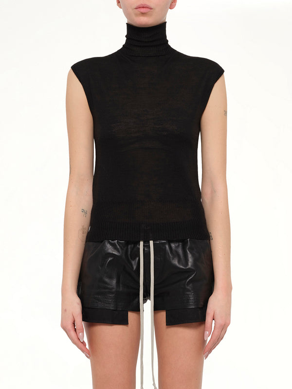 Lightweight Wool SL Turtle in Black