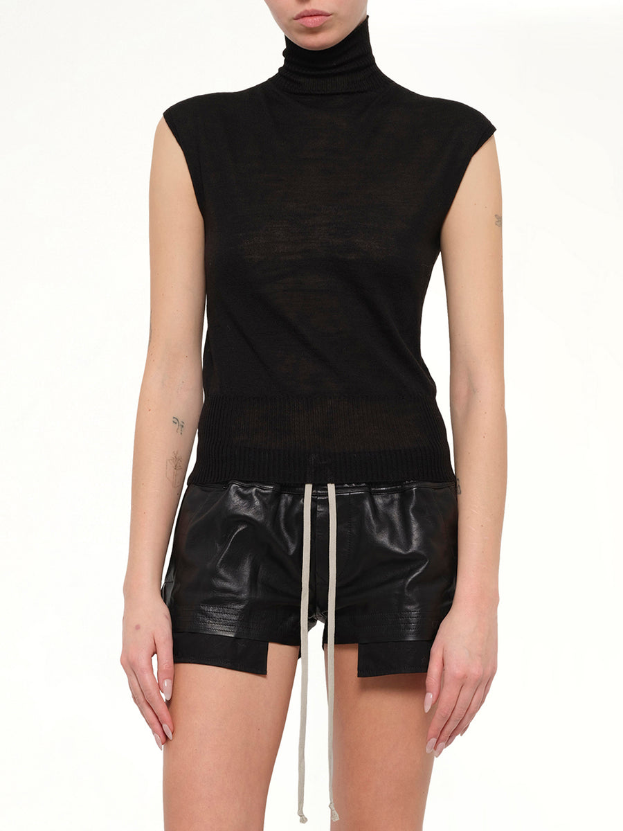 Lightweight Wool SL Turtle in Black