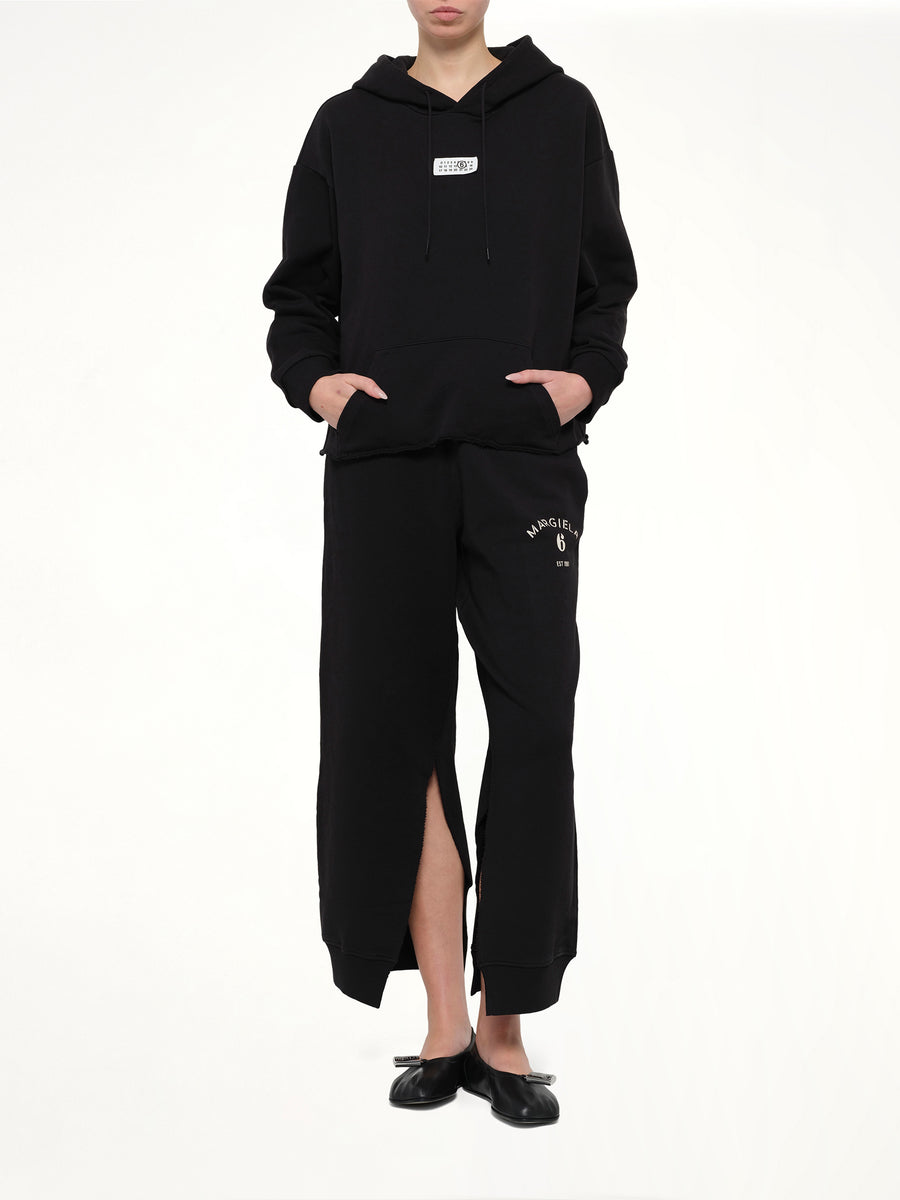 MM6 Patch Hoodie in Black