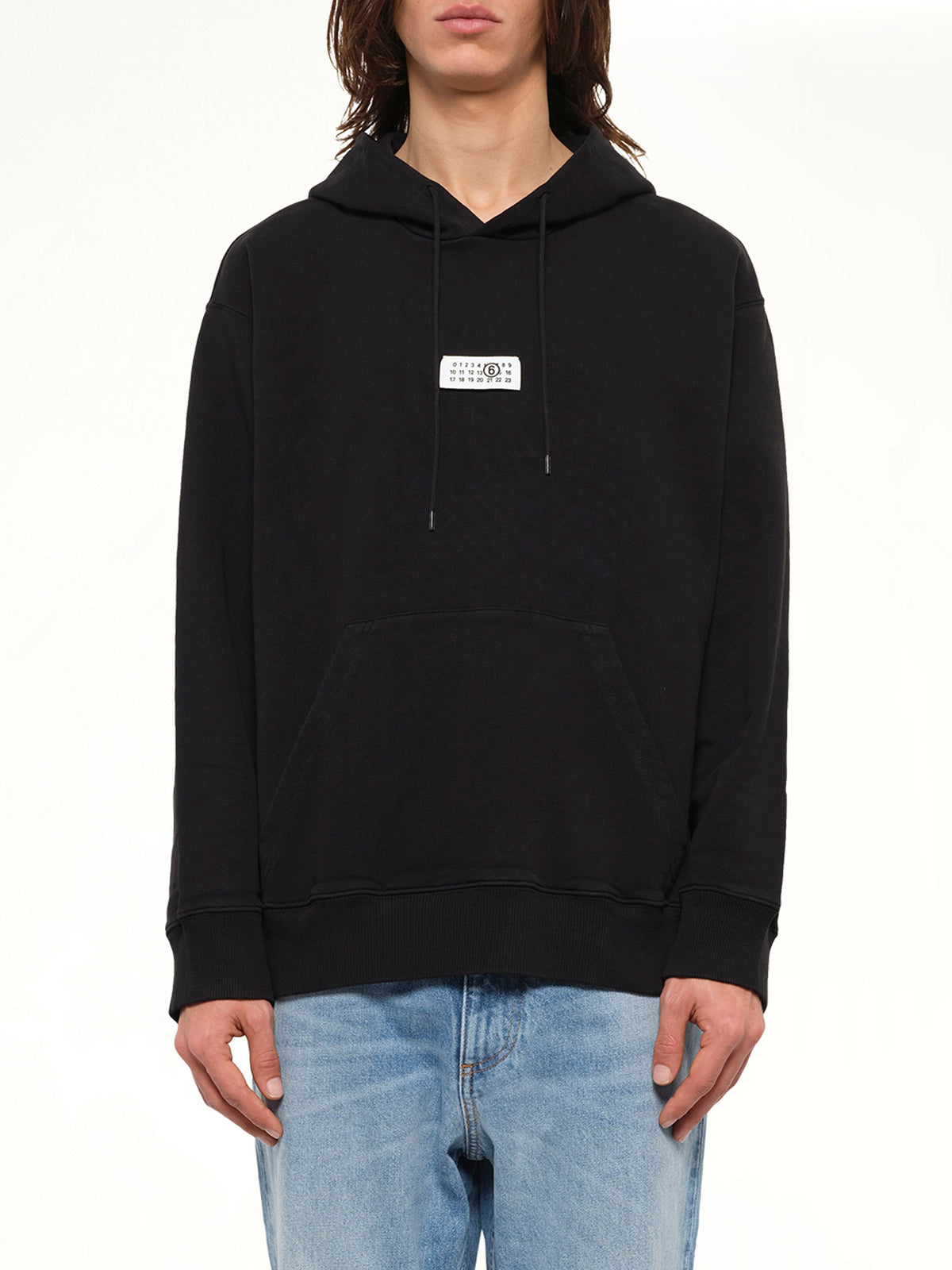 MM6 Patch Hoodie in Black
