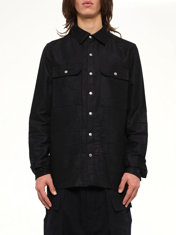 Moleskin Outershirt in Black