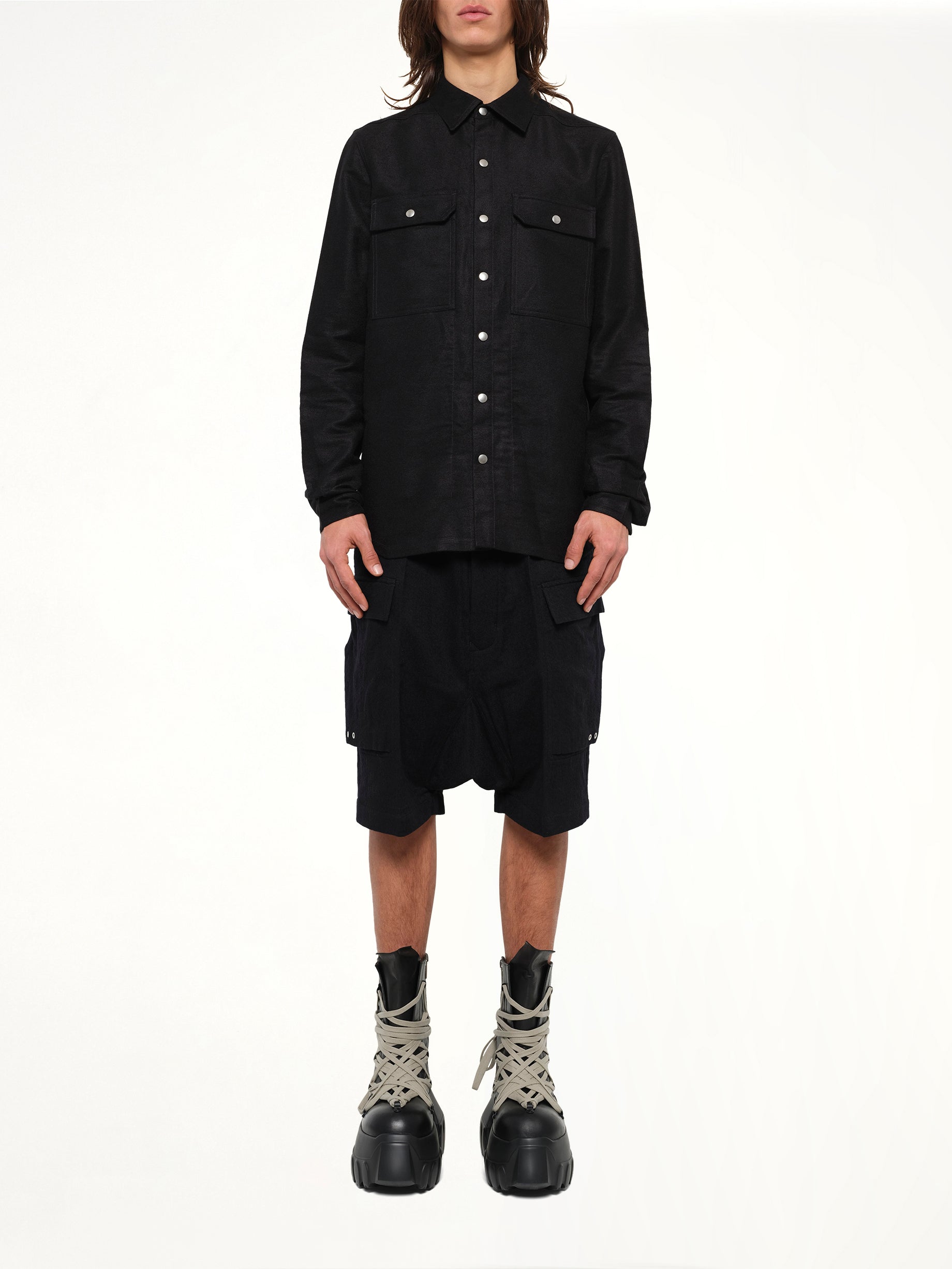 Moleskin Outershirt in Black