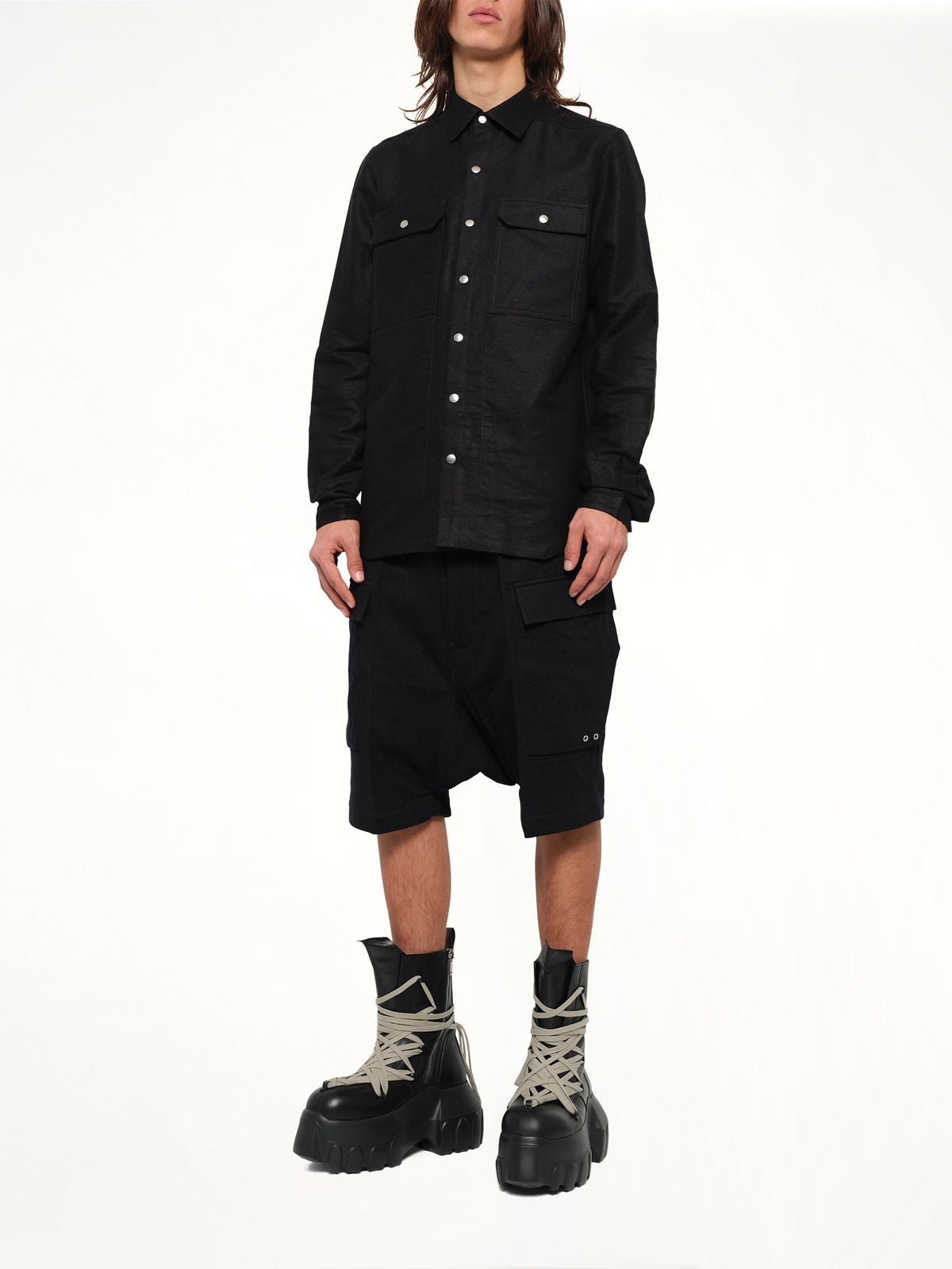 Moleskin Outershirt in Black
