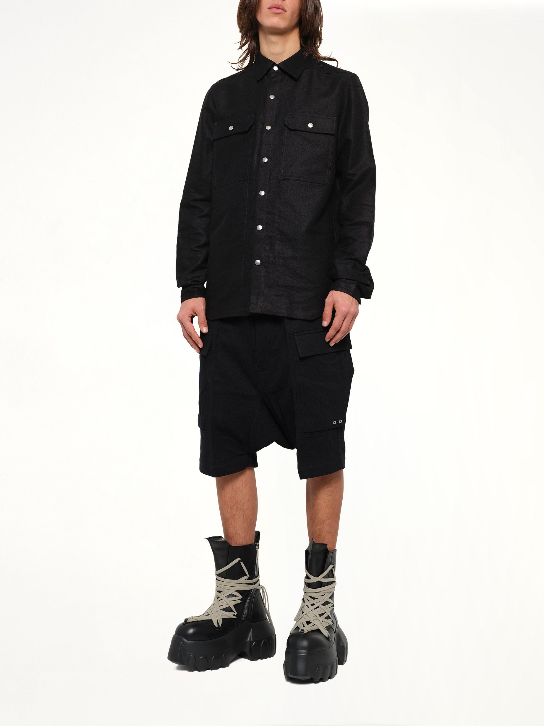 Moleskin Outershirt in Black