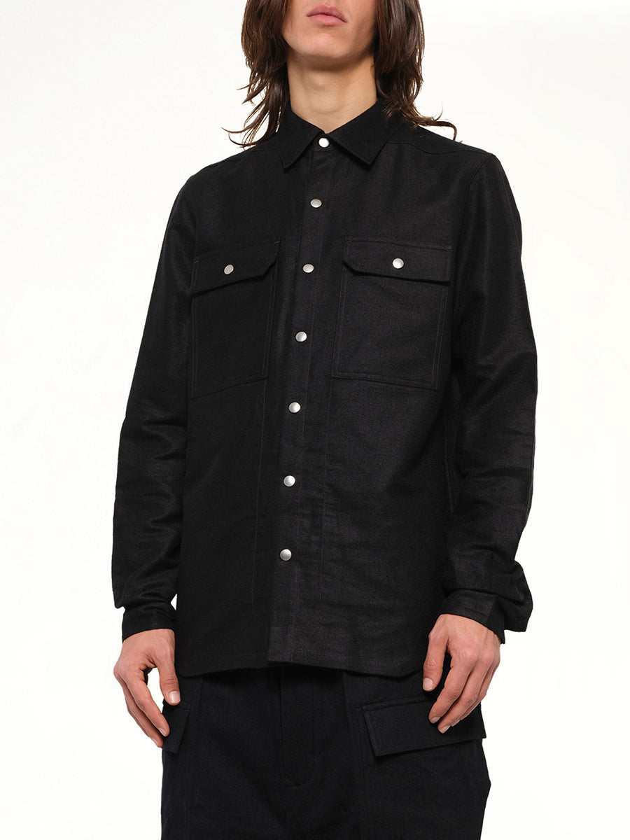 Moleskin Outershirt in Black