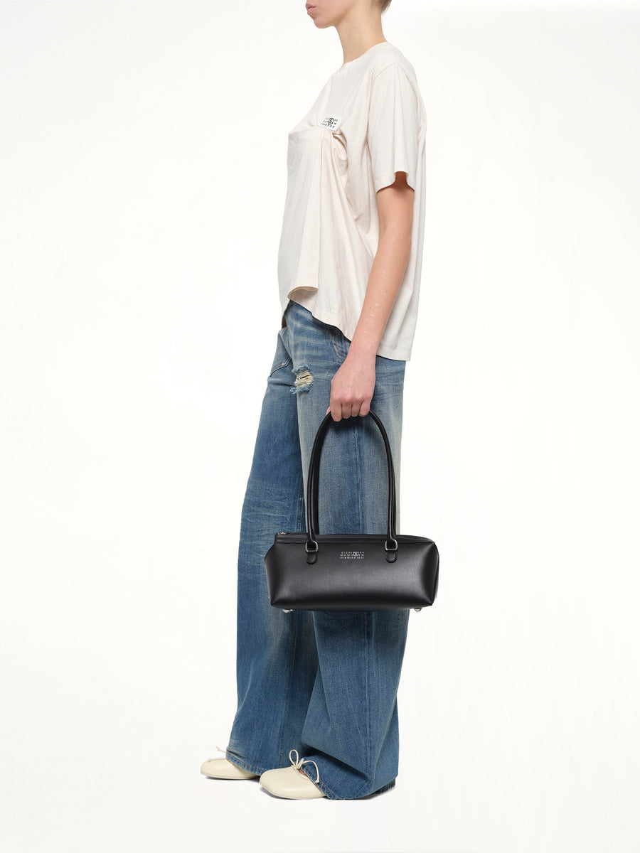 New Bauletto J Medium Shoulder Bag in Black
