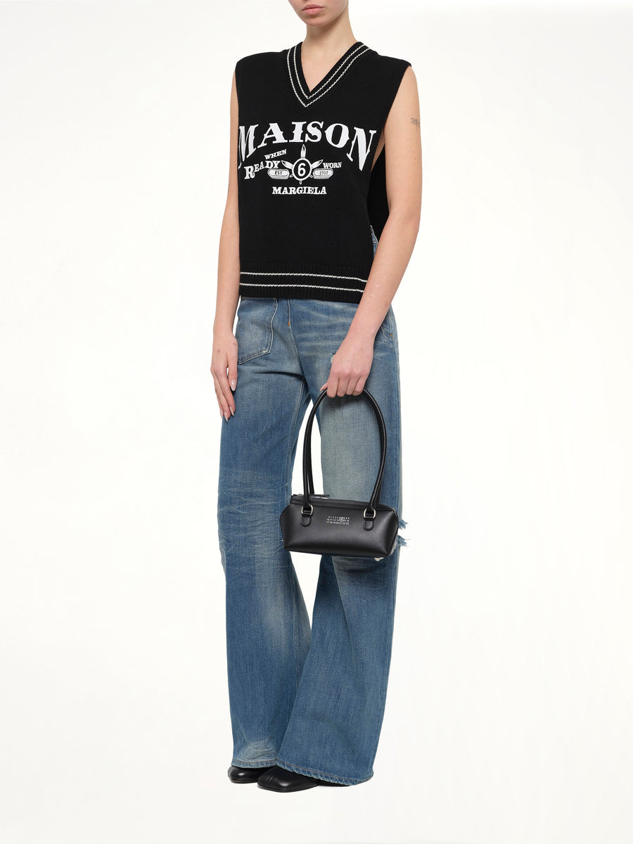 New Bauletto J Mini Shoulder Bag in Black