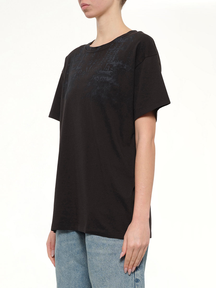 Numbers Regular T-Shirt in Carbon
