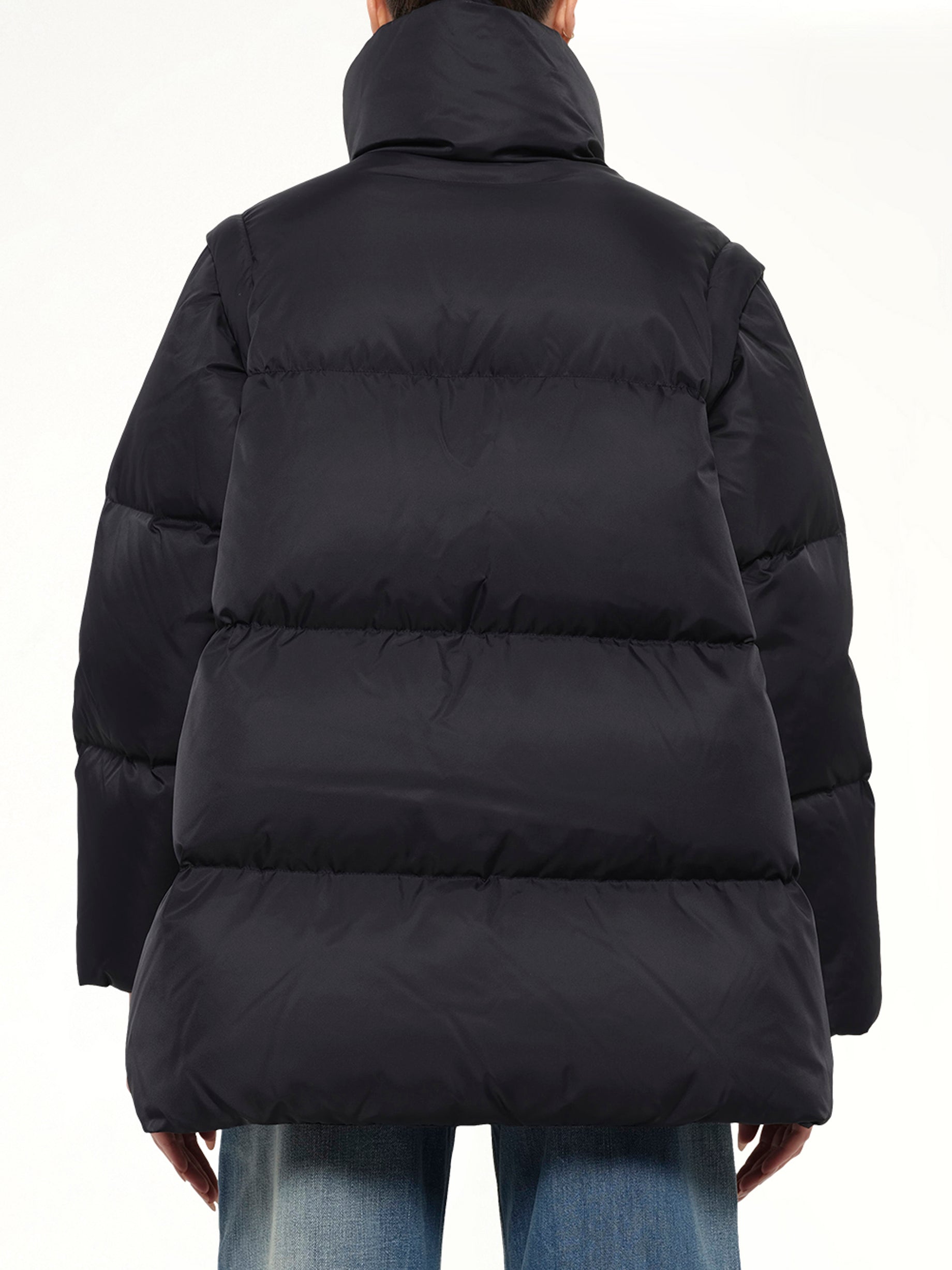 Nylon Puffer in Black