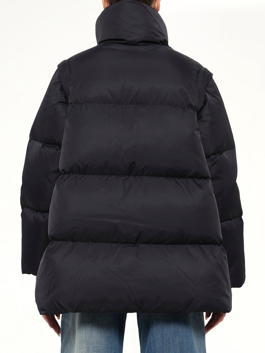 Nylon Puffer in Black
