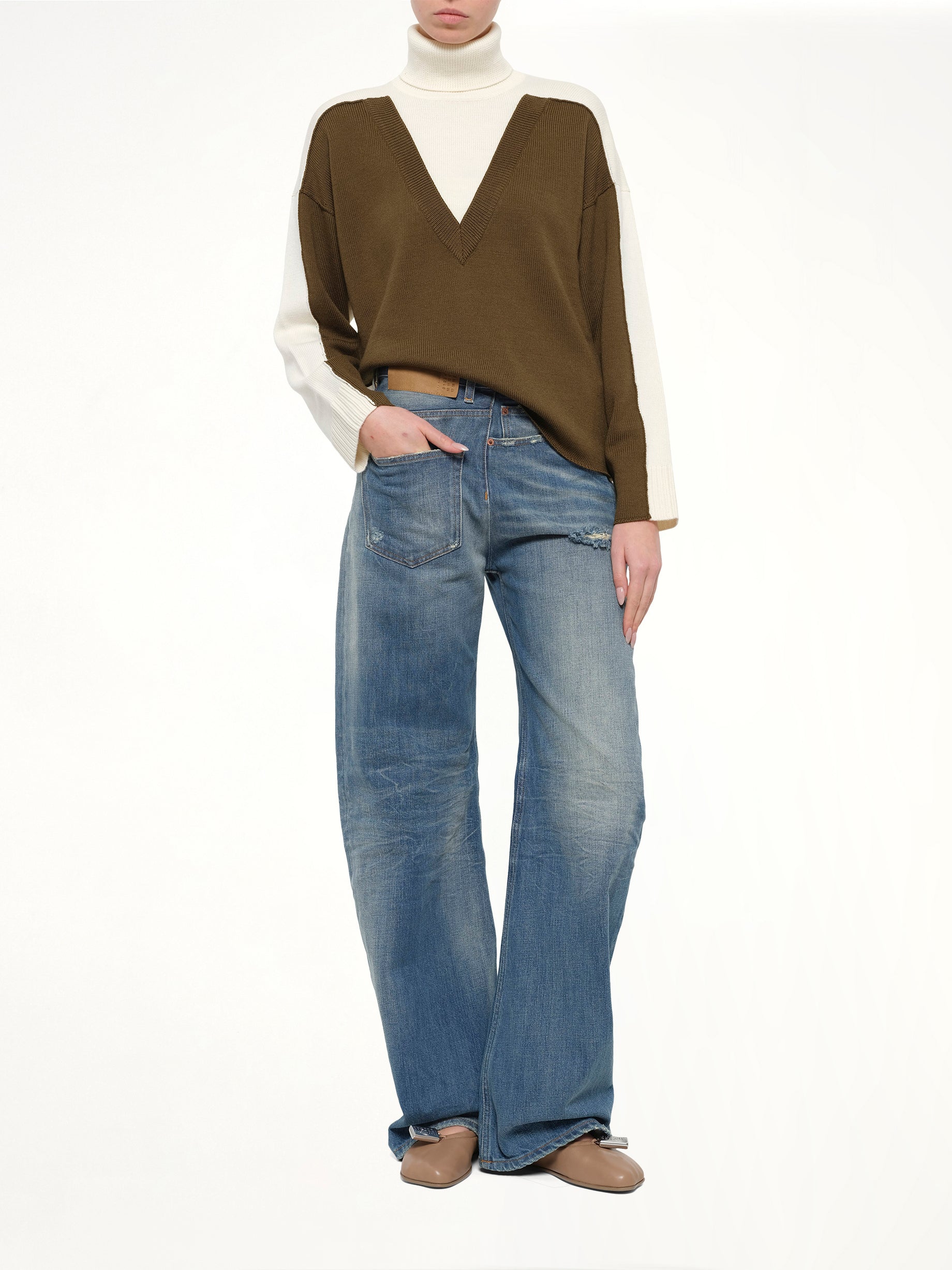 Pants 5 Pockets in Medium Blue