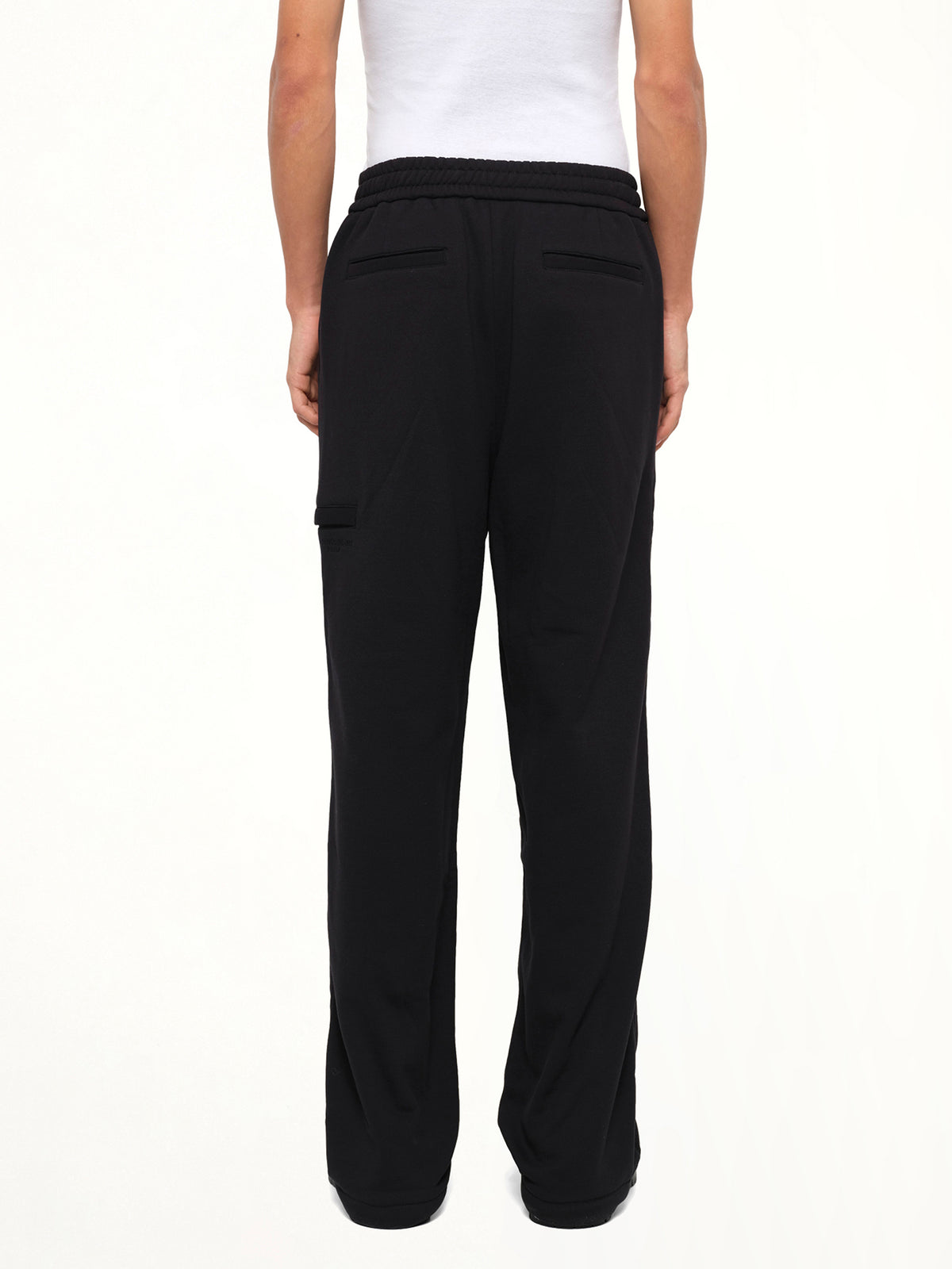 Pleated Sweatpants in Black