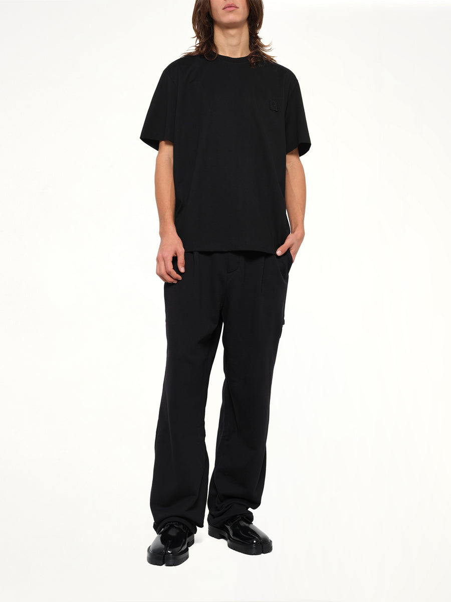 Pleated Sweatpants in Black