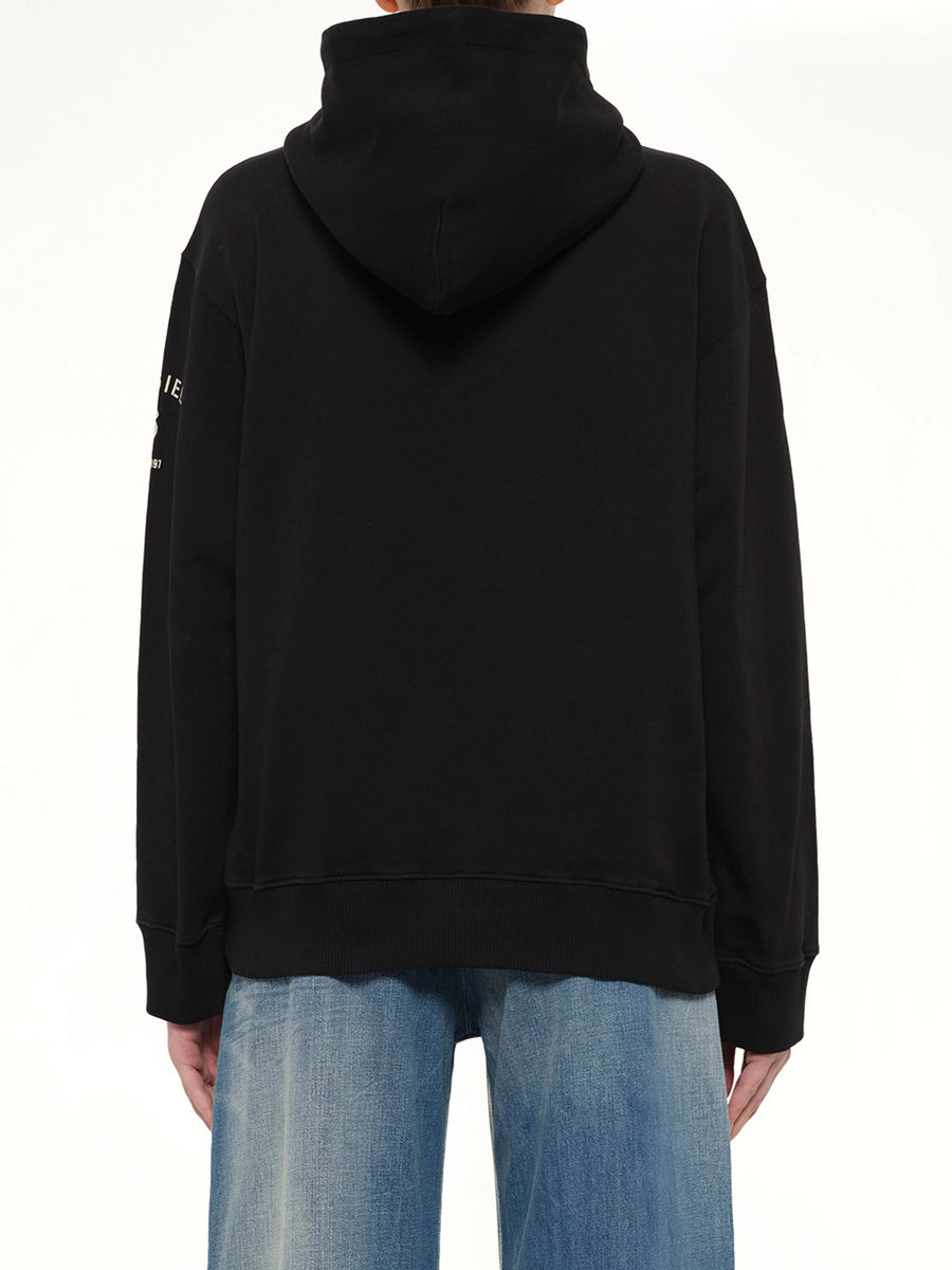 Sleeve Logo Hoodie in Black